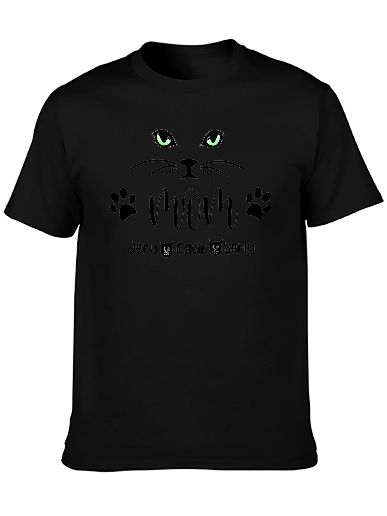 Cat Mom Personalized T-Shirt