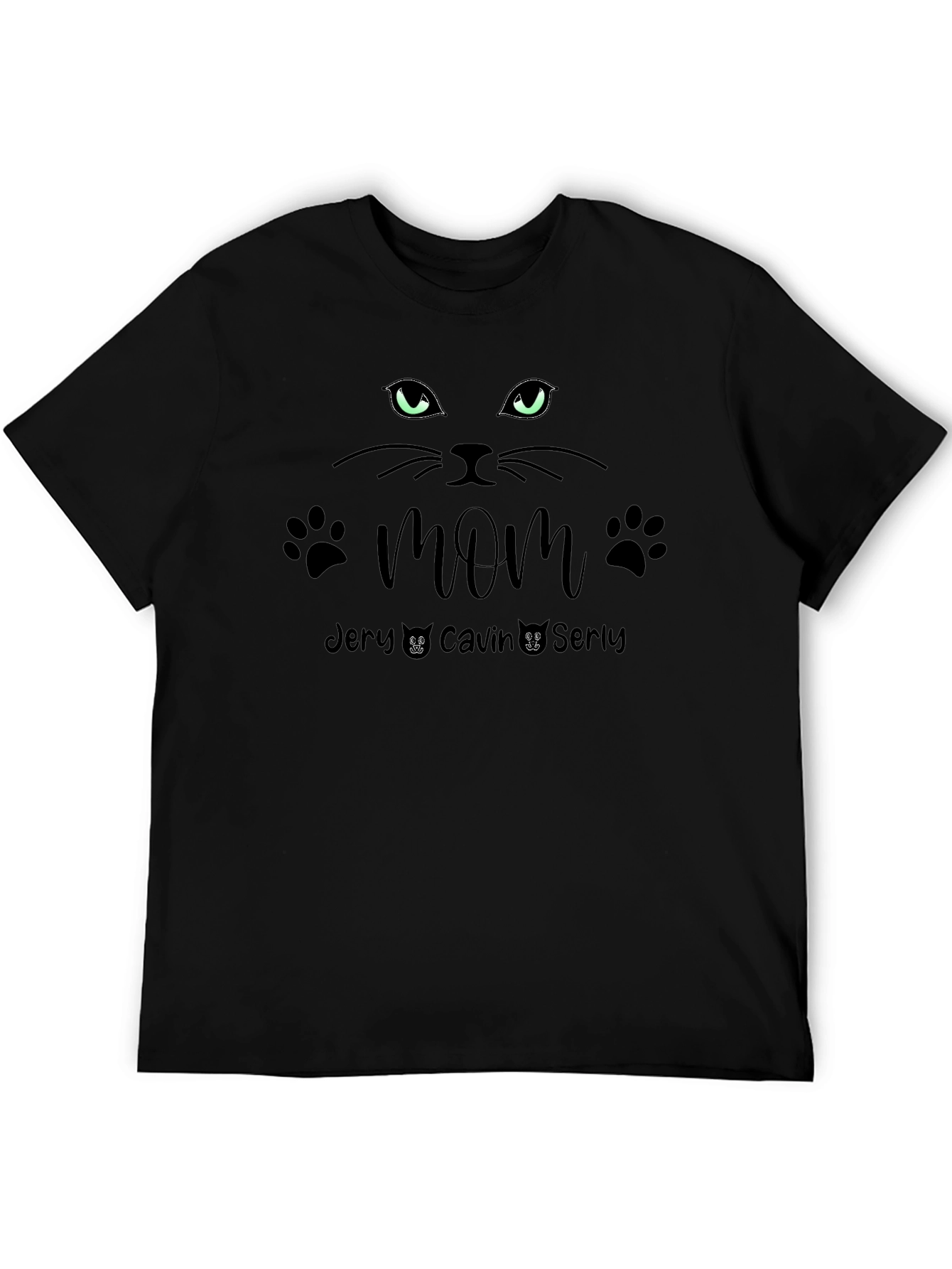 Cat Mom Personalized T-Shirt