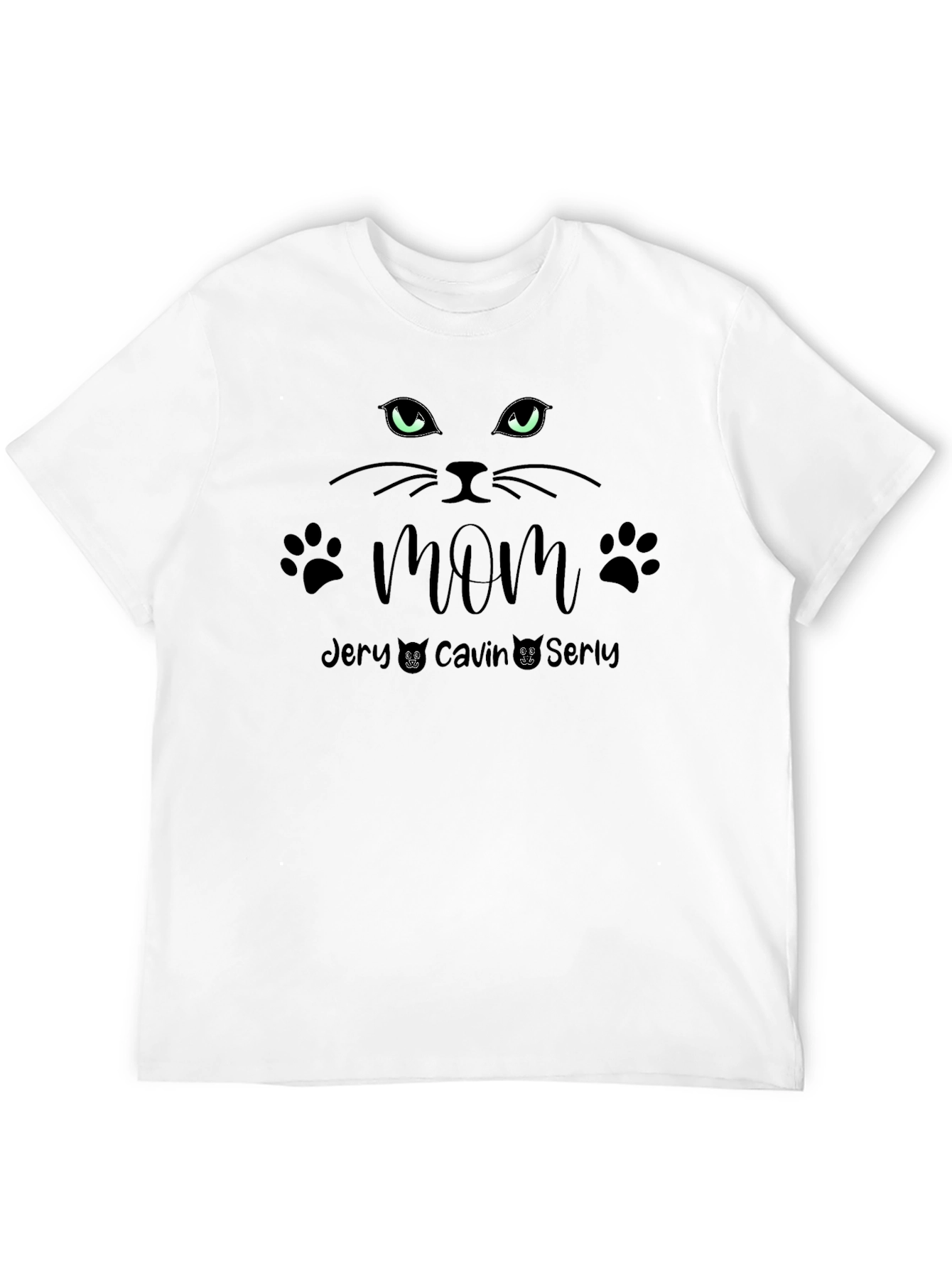 Cat Mom Personalized T-Shirt