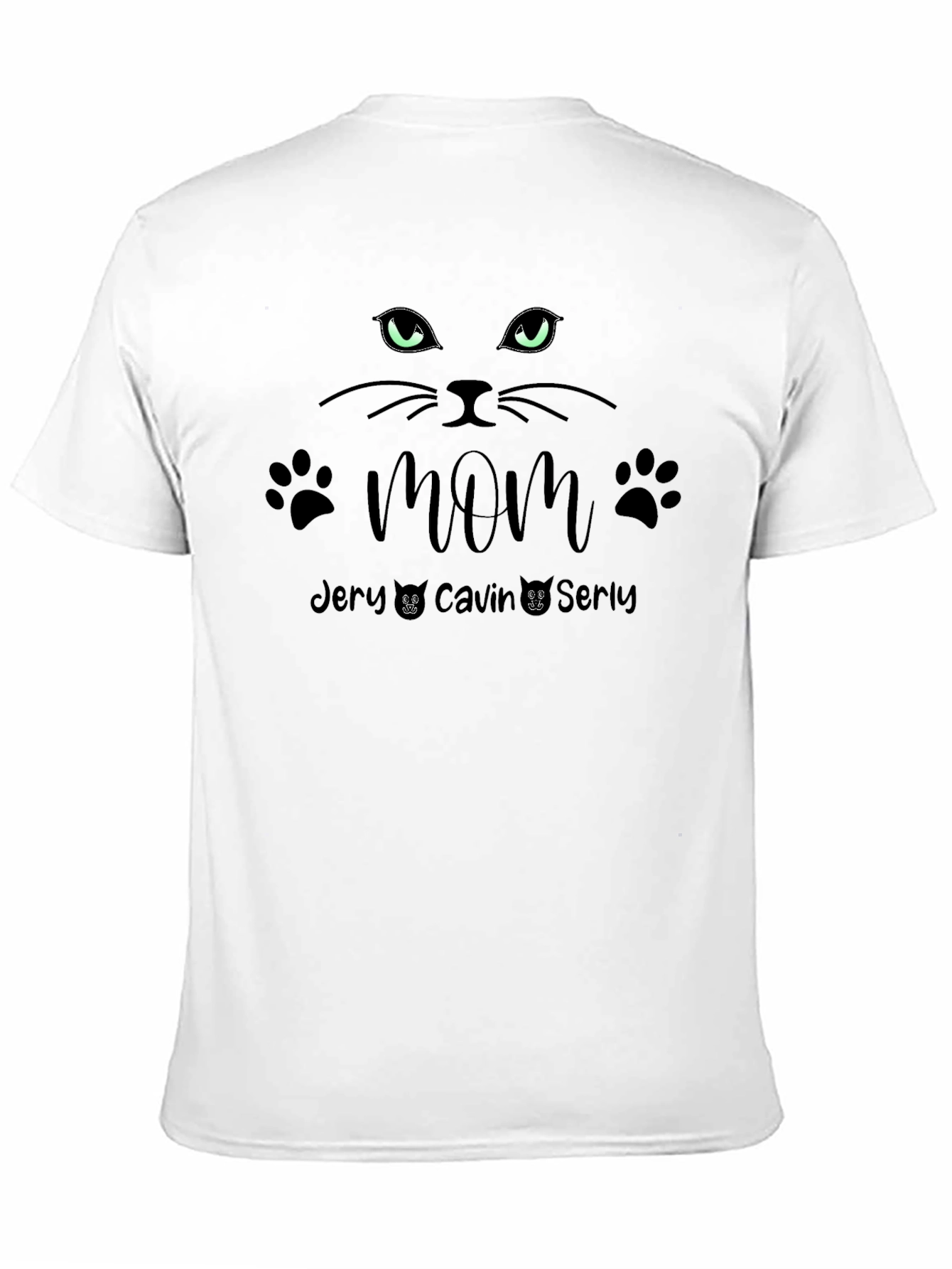 Cat Mom Personalized T-Shirt