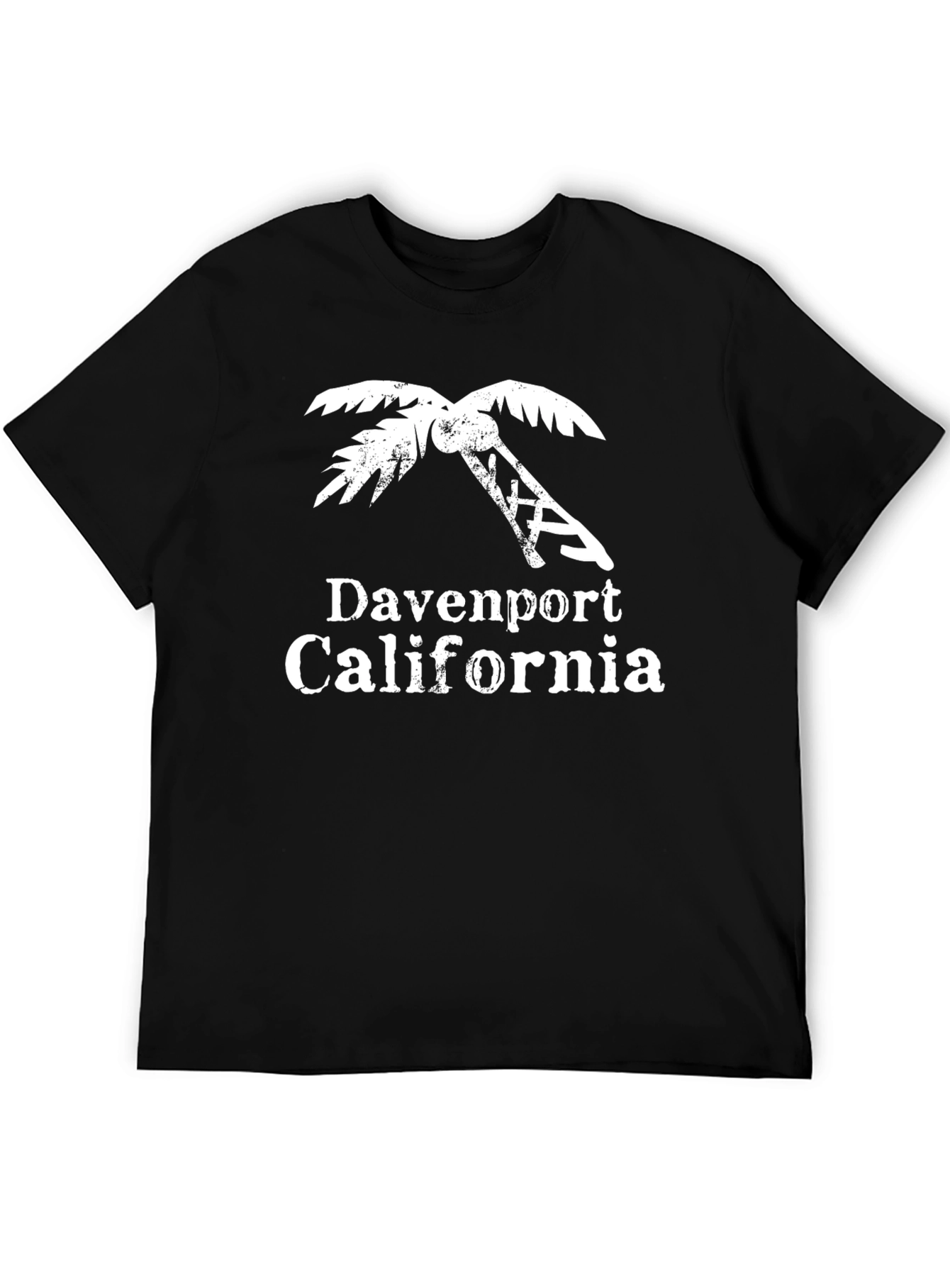 Davenport California Palm Tree Graphic T-Shirt