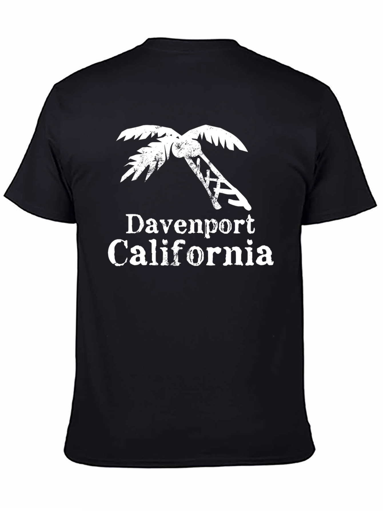 Davenport California Palm Tree Graphic T-Shirt