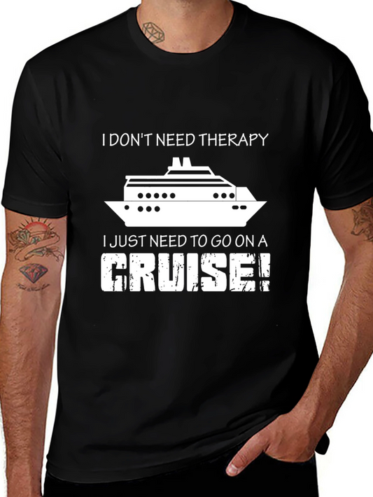 Cruise Therapy T-Shirt - Funny Vacation Tee