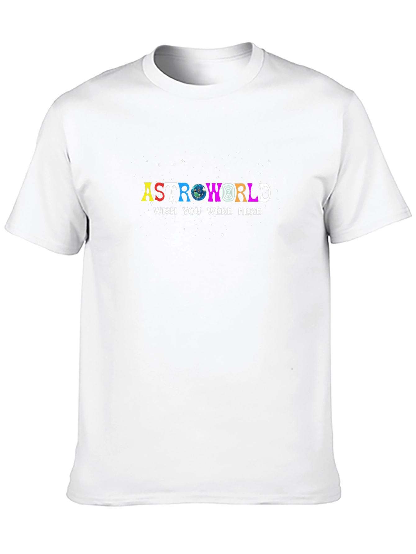 Astroworld Wish You Were Here Black Graphic T-Shirt
