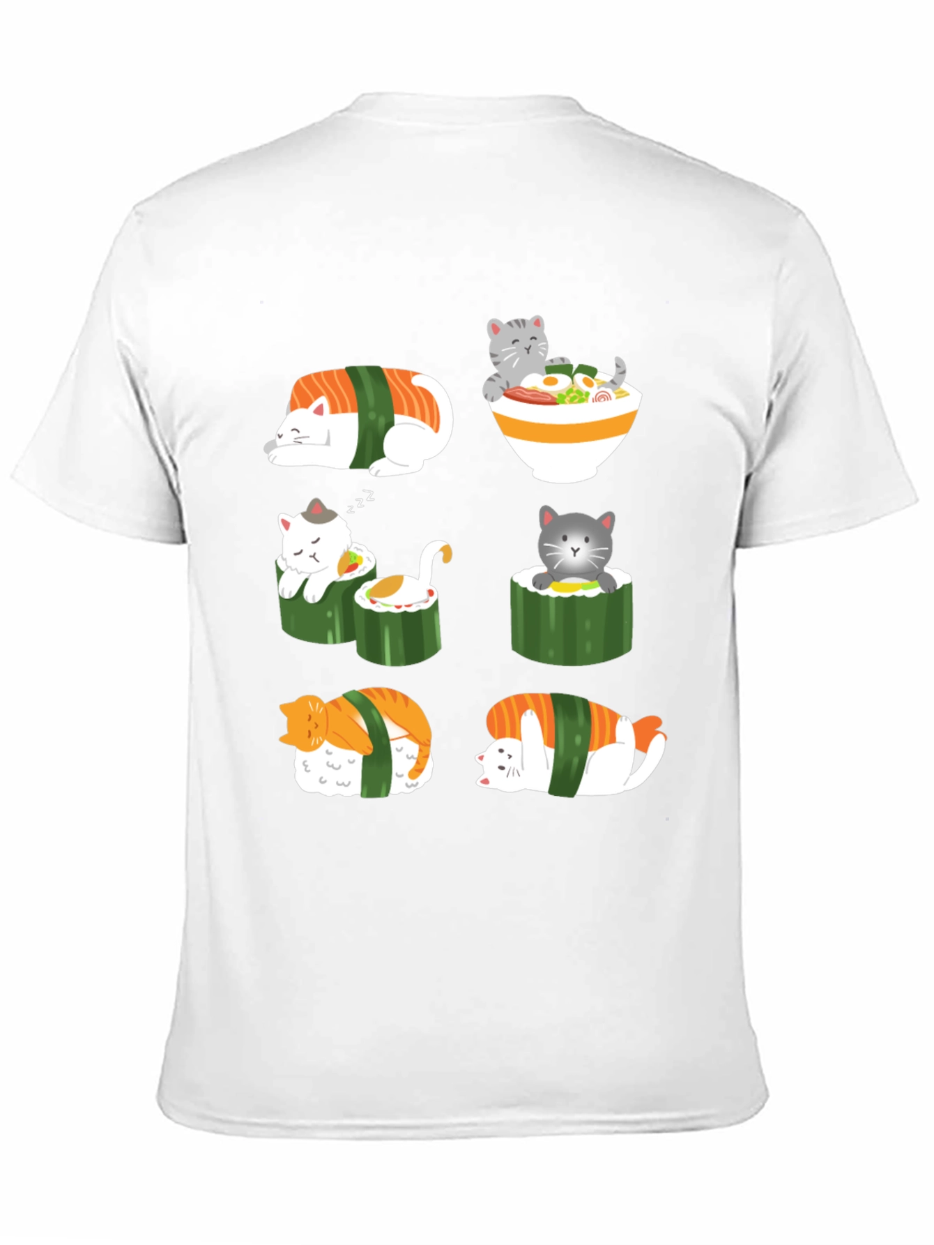Sushi Cat Graphic T-Shirt