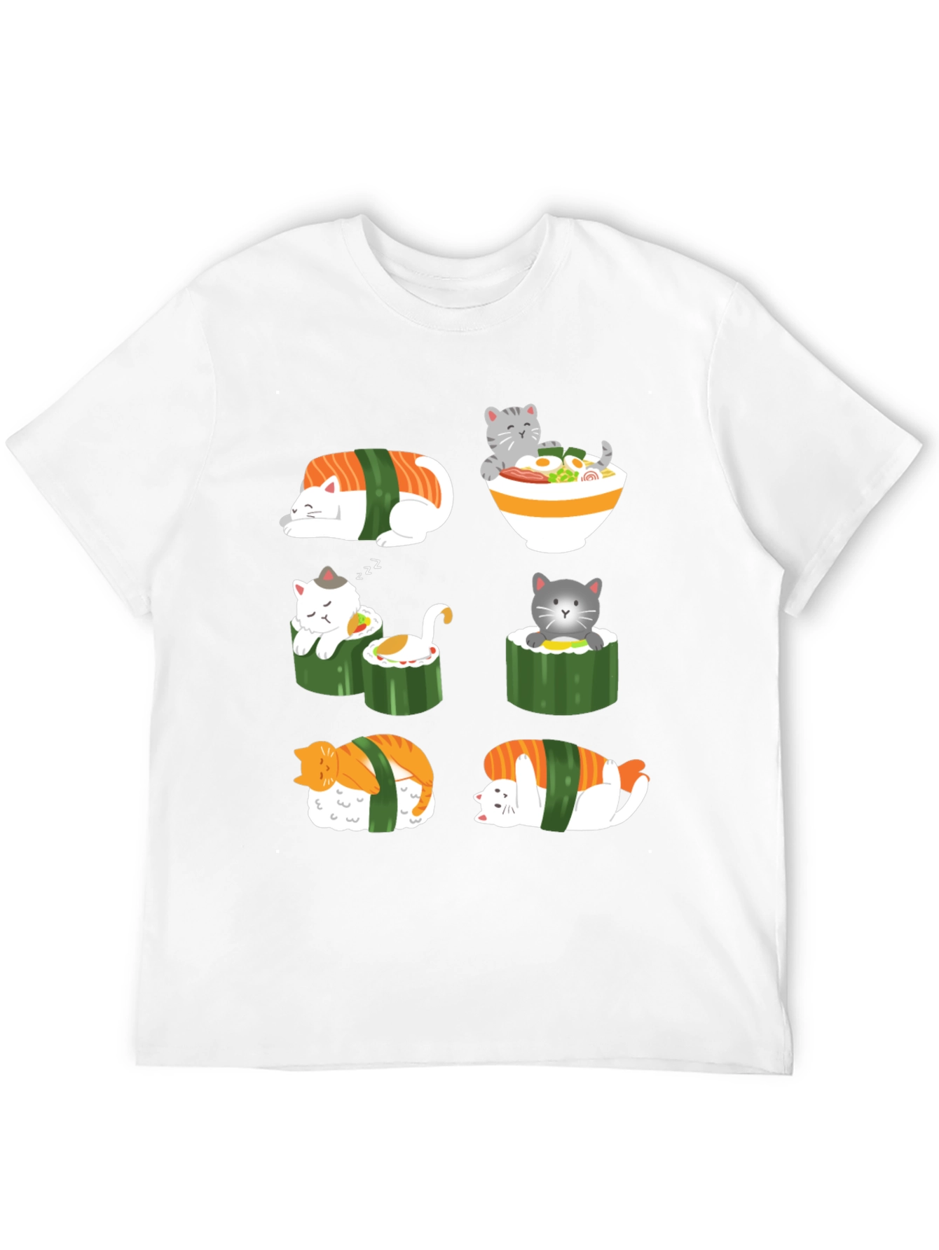 Sushi Cat Graphic T-Shirt