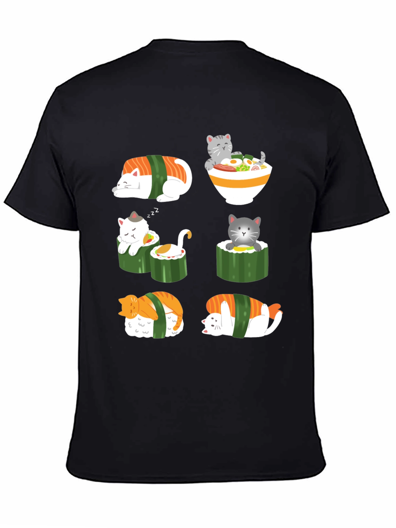 Sushi Cat Graphic T-Shirt