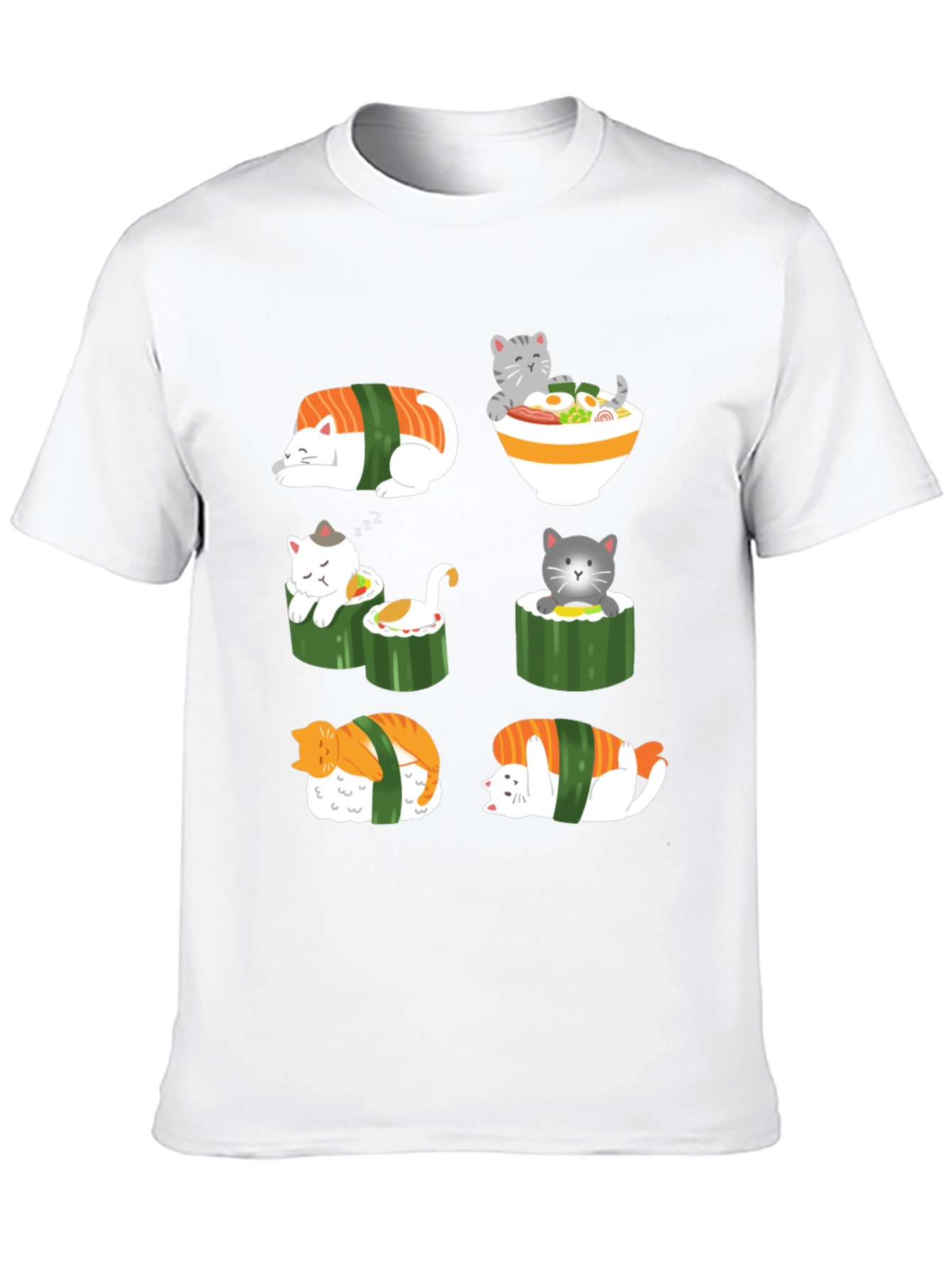 Sushi Cat Graphic T-Shirt