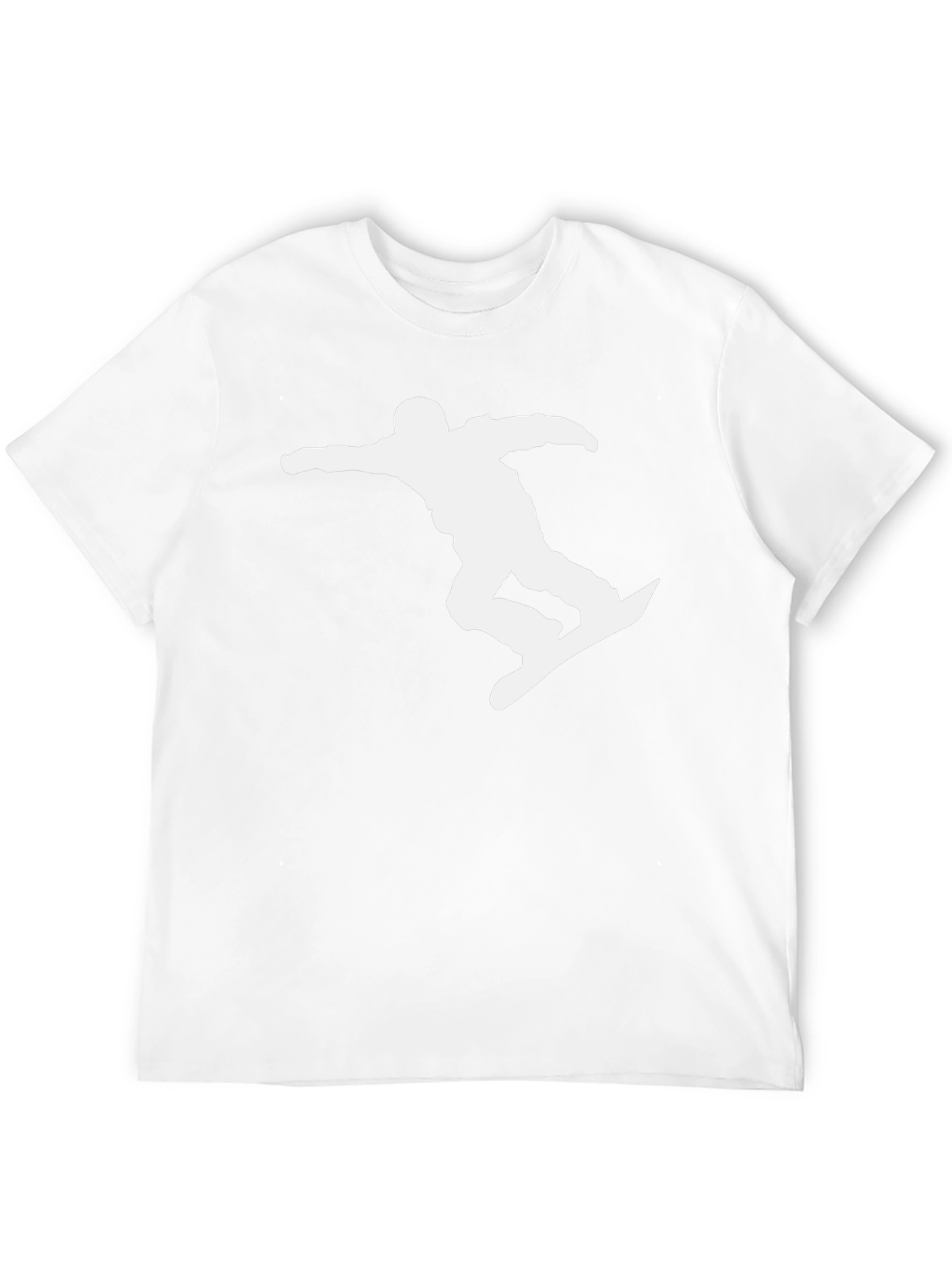 Snowboarder Silhouette Tee - Black Graphic T-Shirt