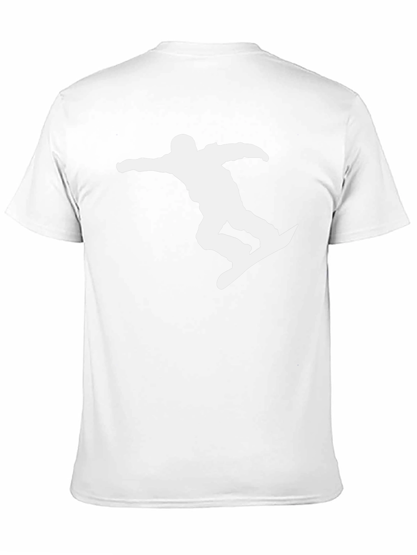 Snowboarder Silhouette Tee - Black Graphic T-Shirt