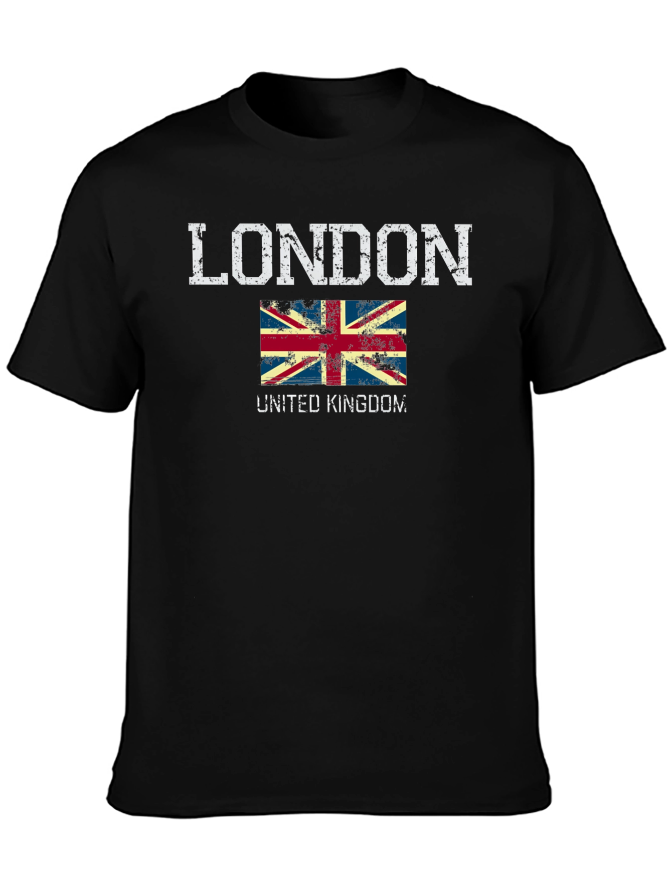 London UK Flag Distressed T-Shirt