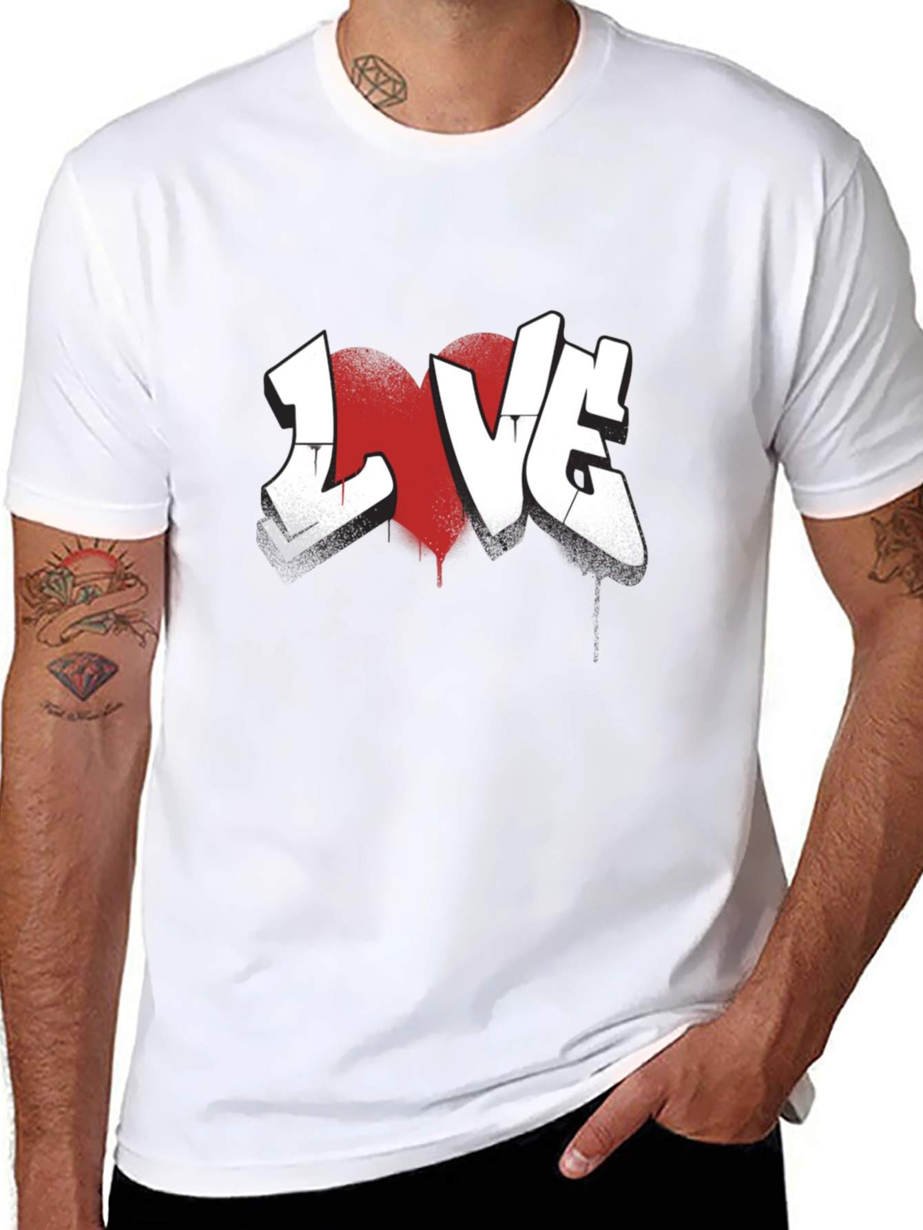 Love Graffiti T-Shirt - Casual Wear