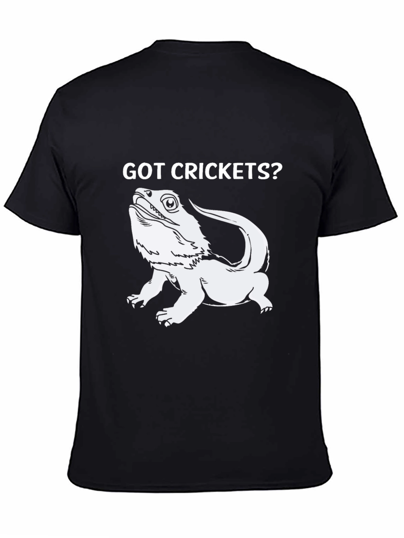 Got Crickets? Bearded Dragon T-Shirt - Black