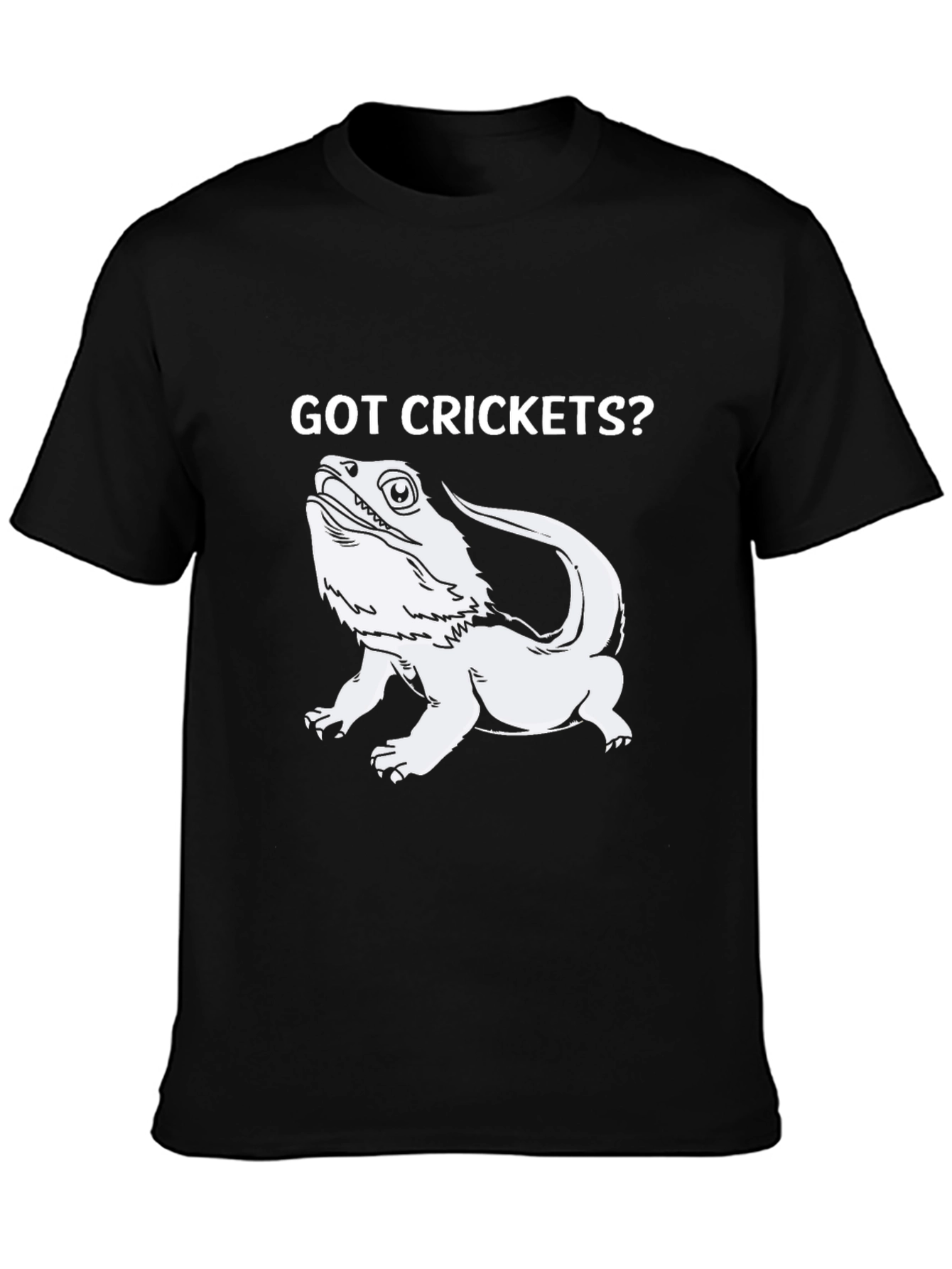 Got Crickets? Bearded Dragon T-Shirt - Black