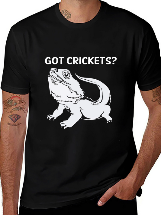 Got Crickets? Bearded Dragon T-Shirt - Black