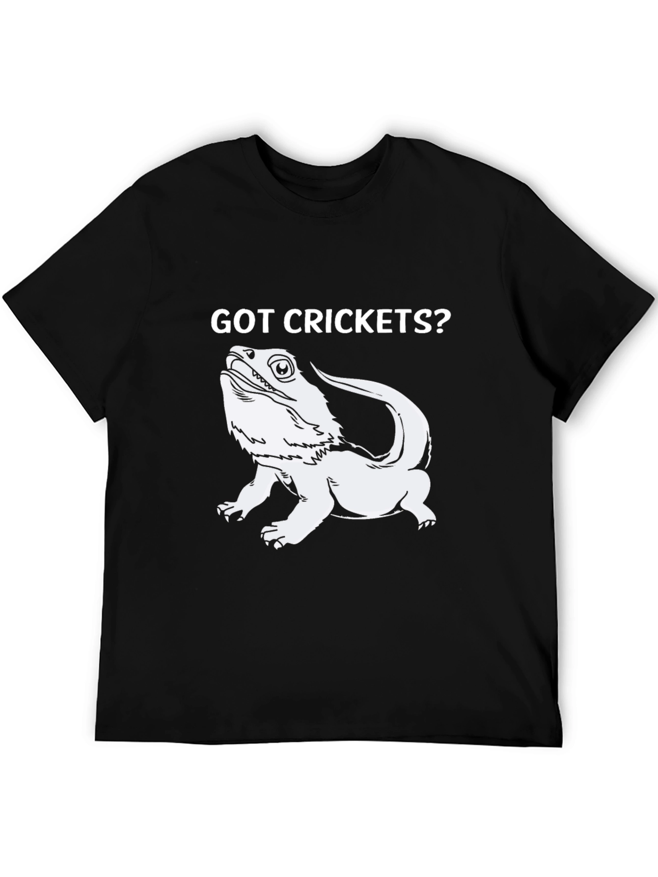 Got Crickets? Bearded Dragon T-Shirt - Black