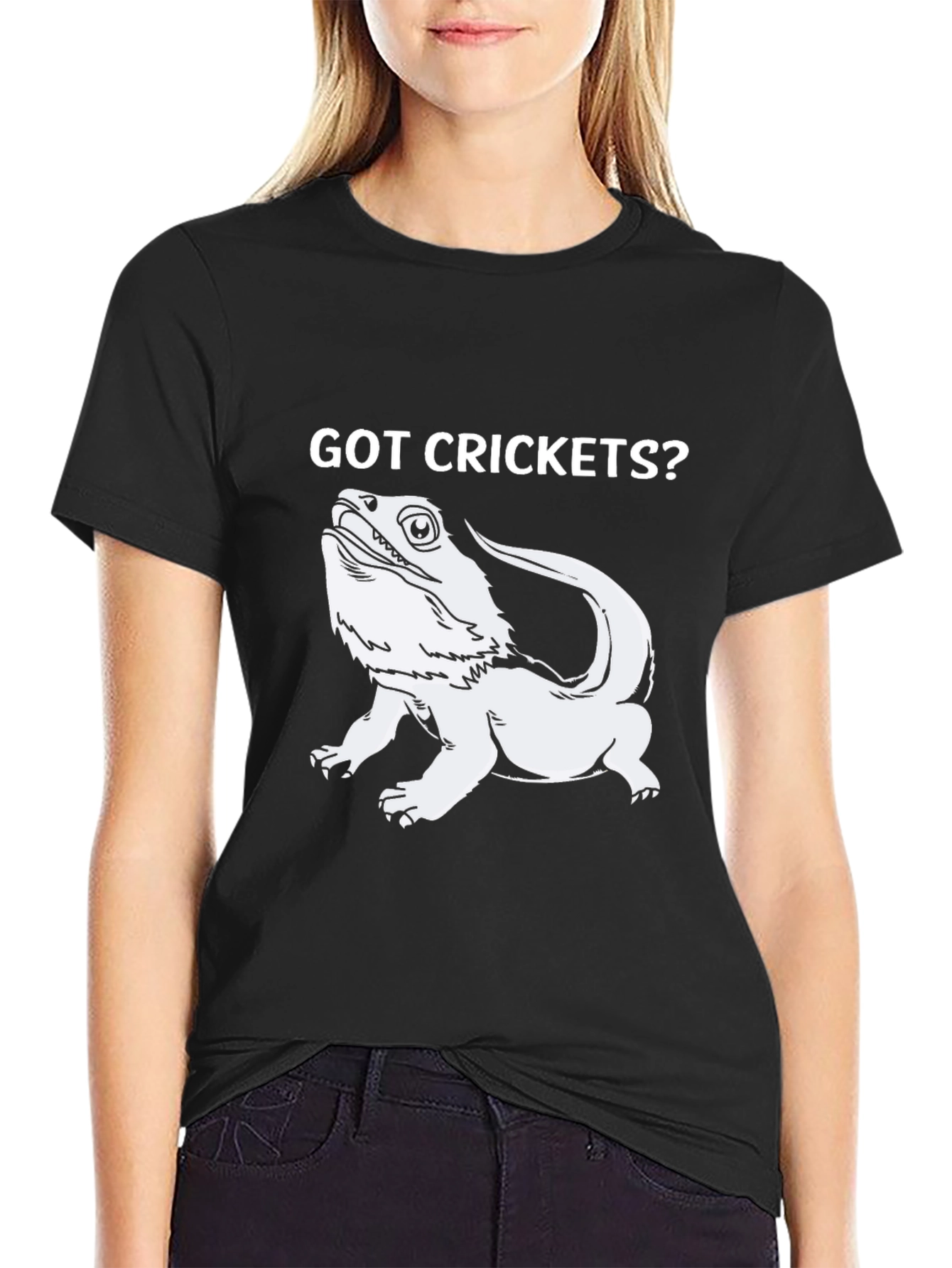 Got Crickets? Bearded Dragon T-Shirt - Black