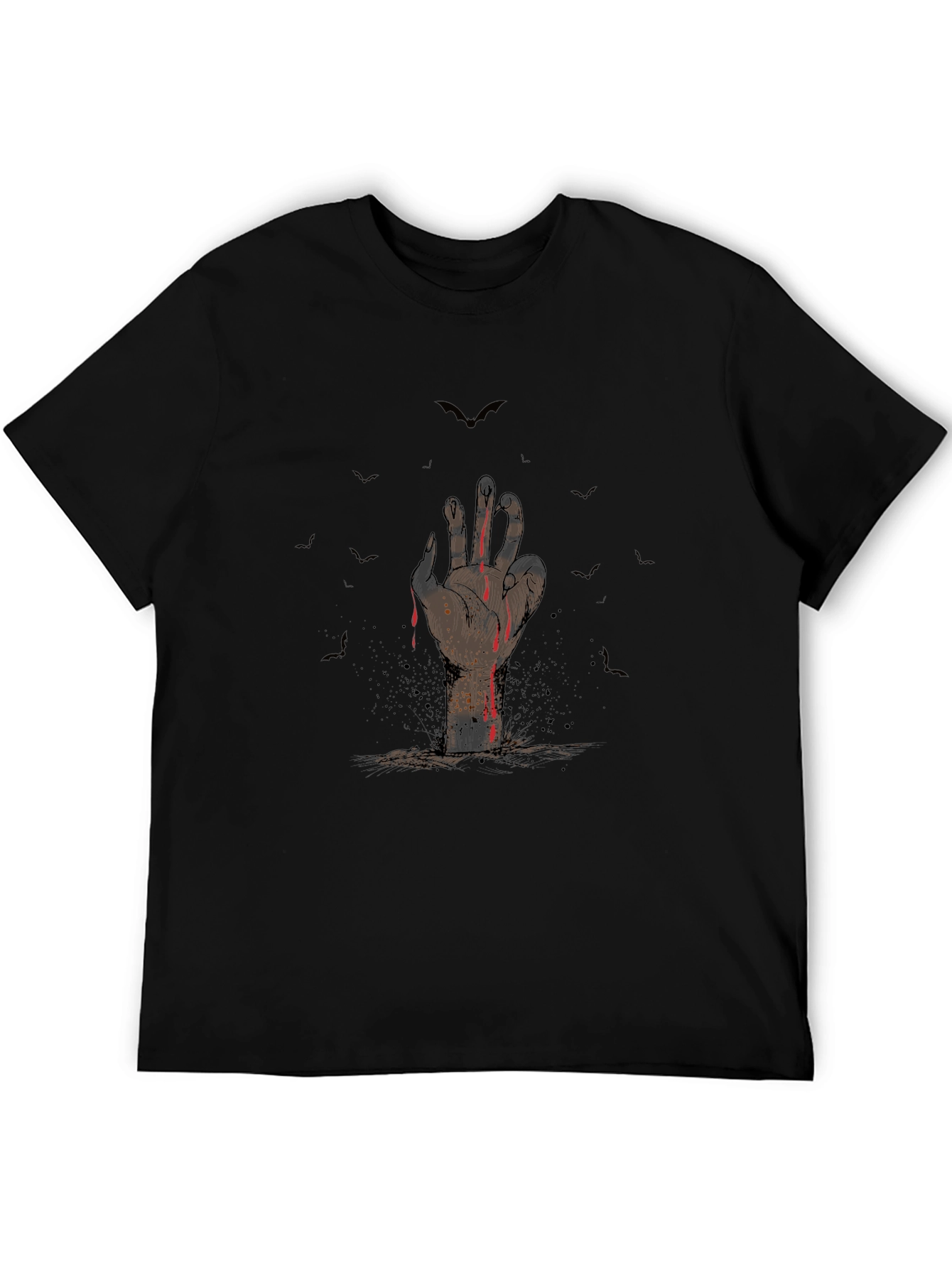 Zombie Hand Halloween Graphic T-Shirt