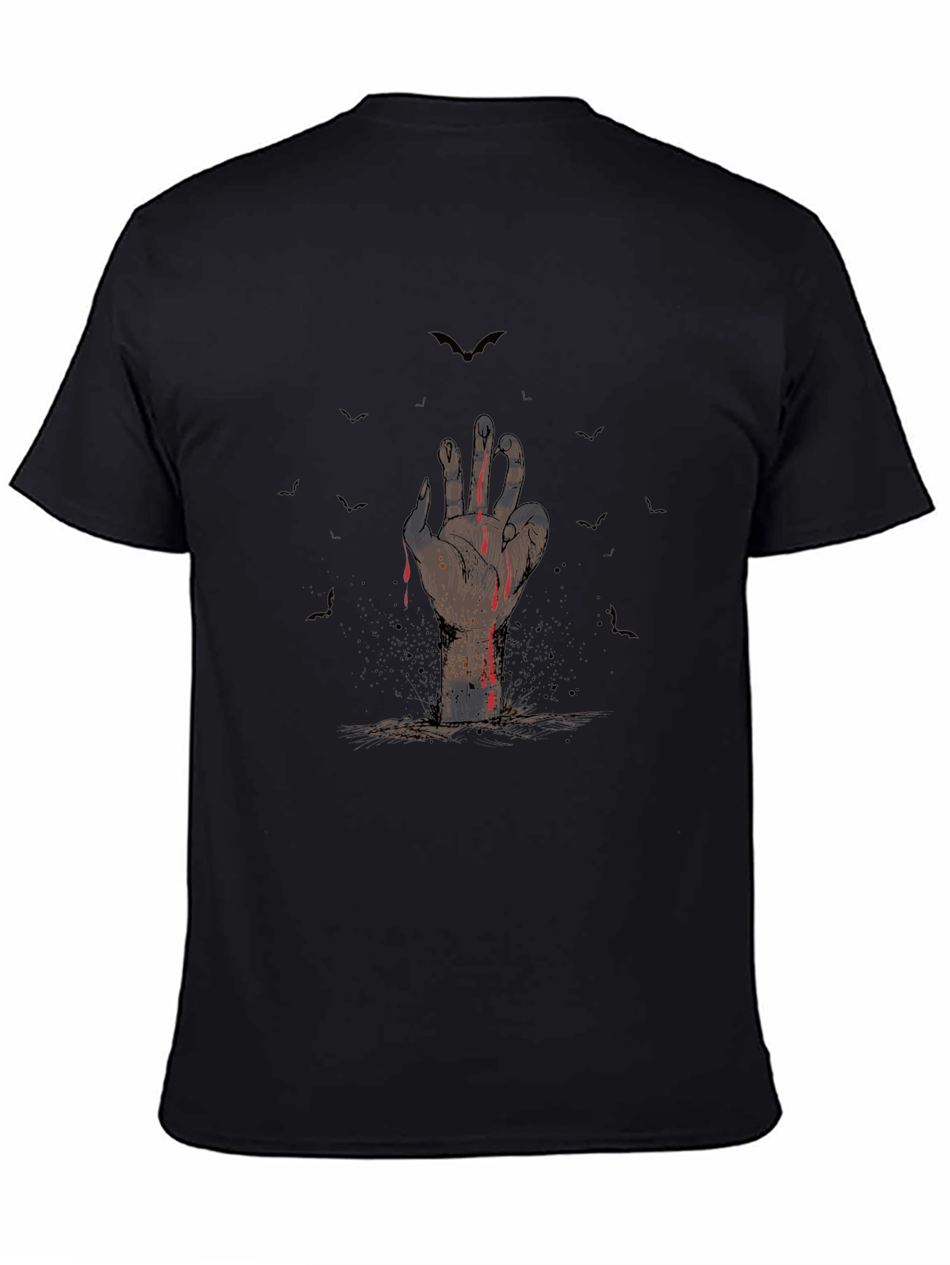Zombie Hand Halloween Graphic T-Shirt