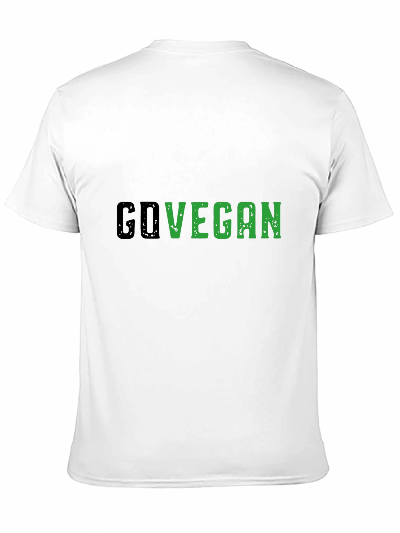 Go Vegan Black Tee - Stylish Vegan Statement Shirt