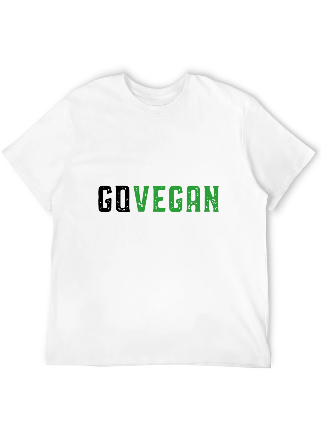 Go Vegan Black Tee - Stylish Vegan Statement Shirt