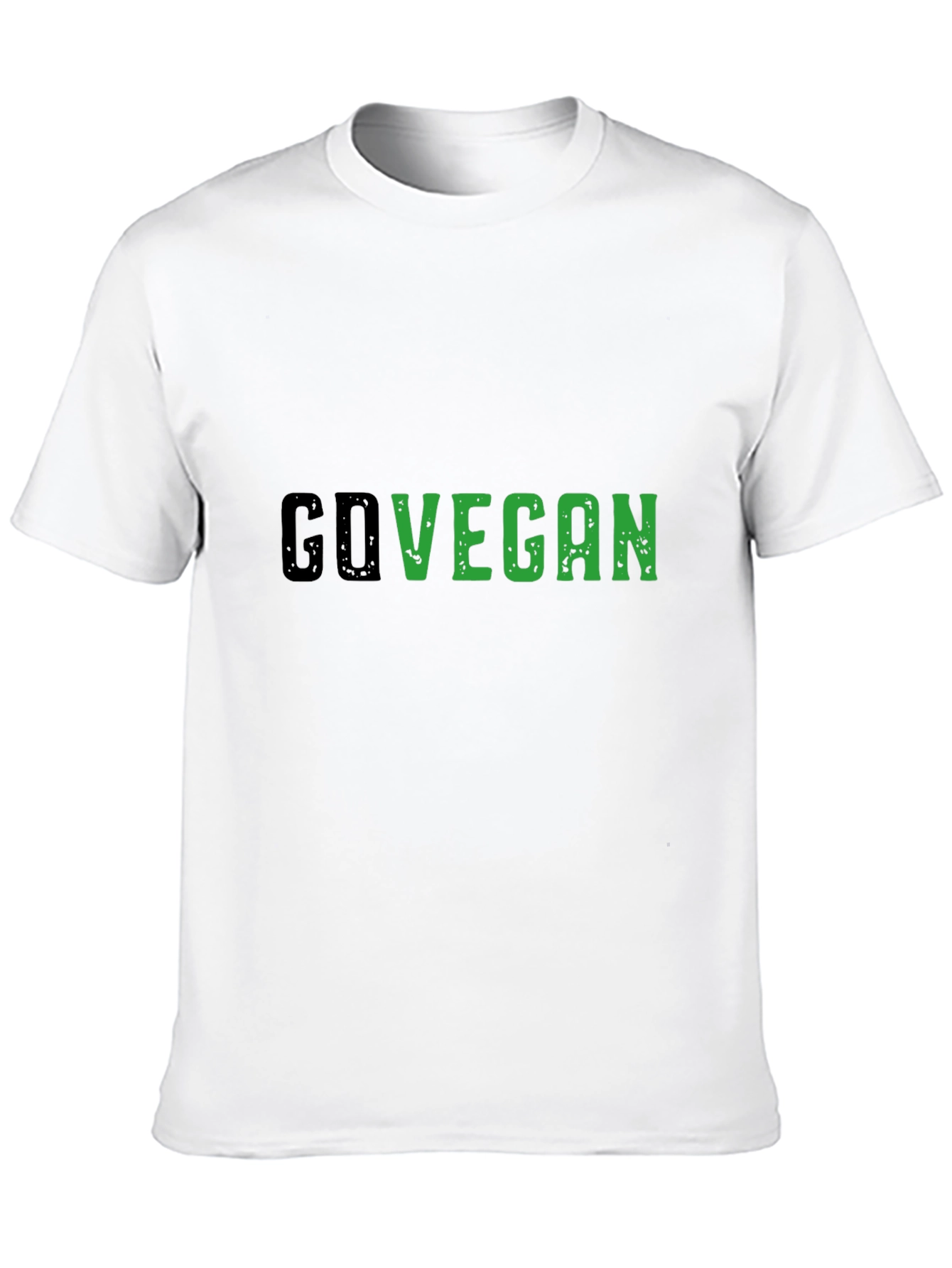 Go Vegan Black Tee - Stylish Vegan Statement Shirt