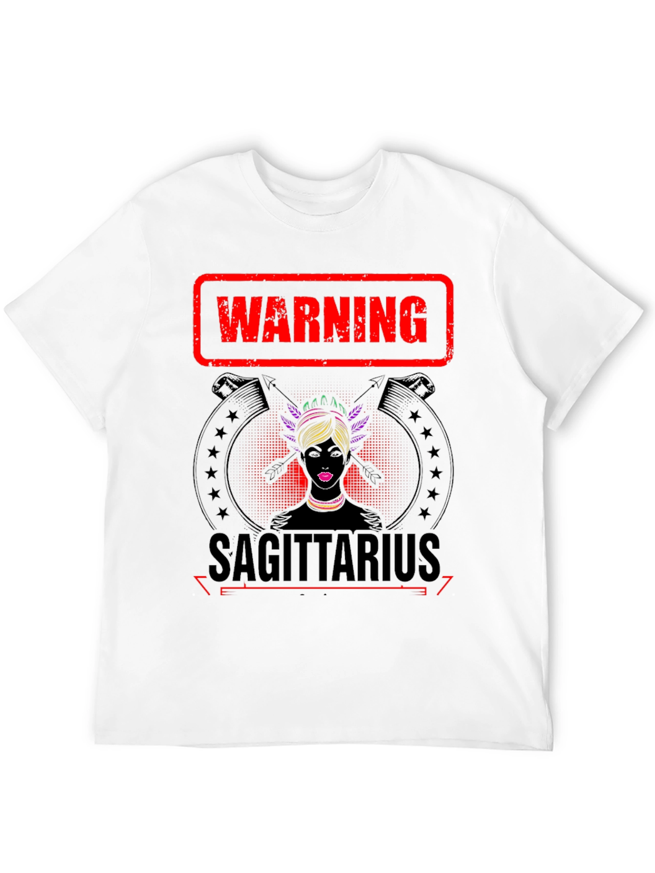 Warning Sagittarius Zodiac Graphic Tee