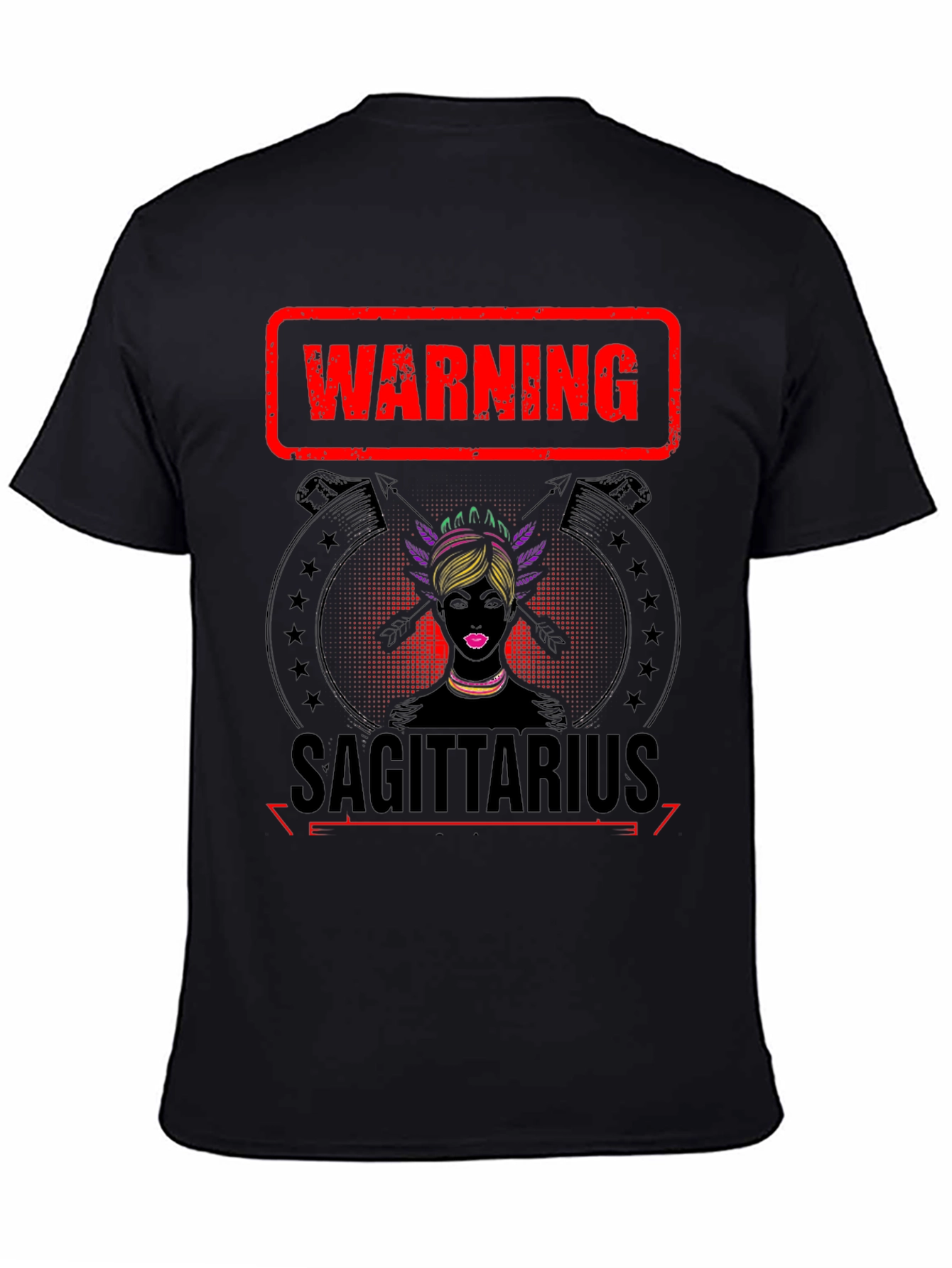 Warning Sagittarius Zodiac Graphic Tee