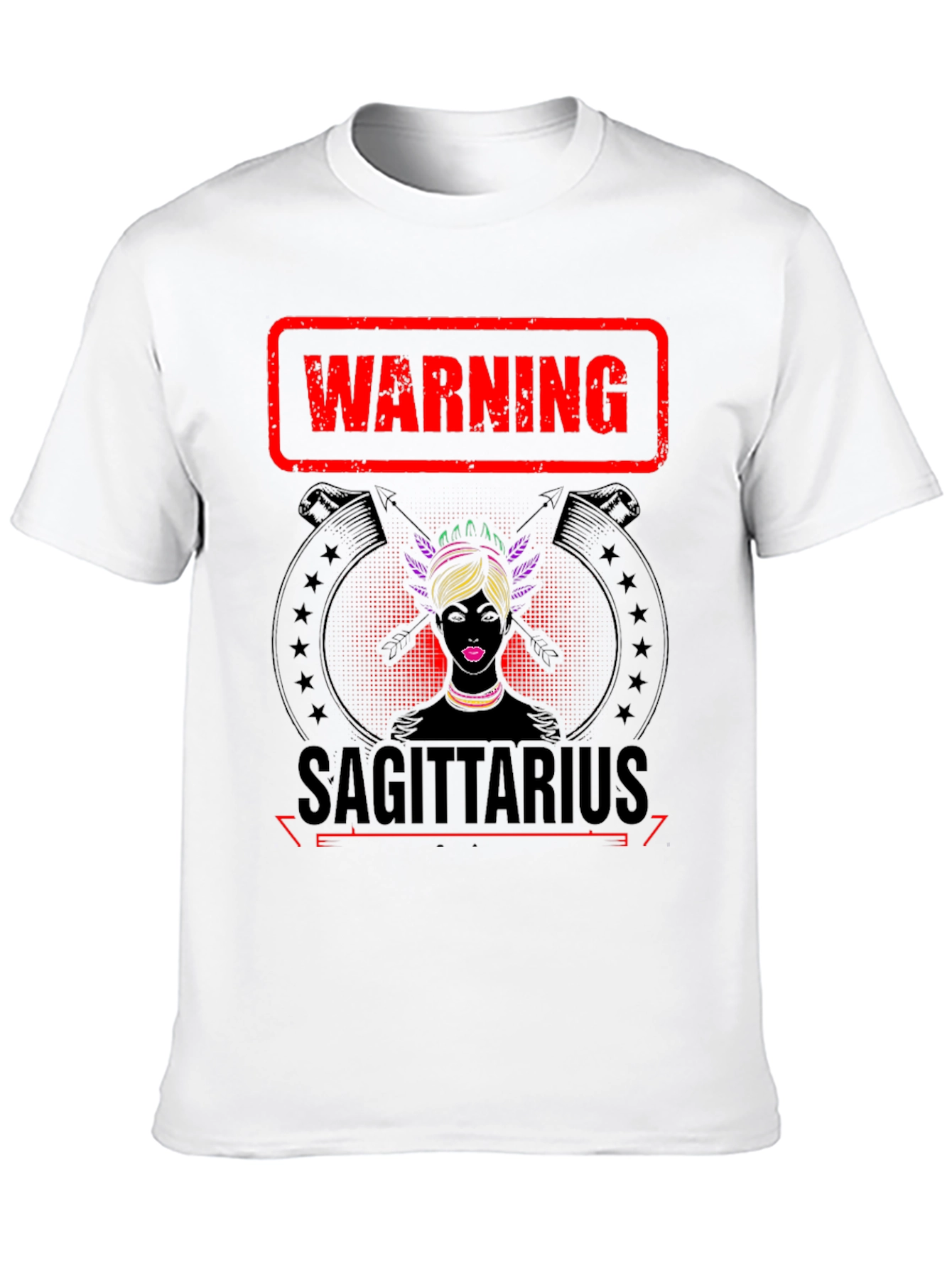 Warning Sagittarius Zodiac Graphic Tee