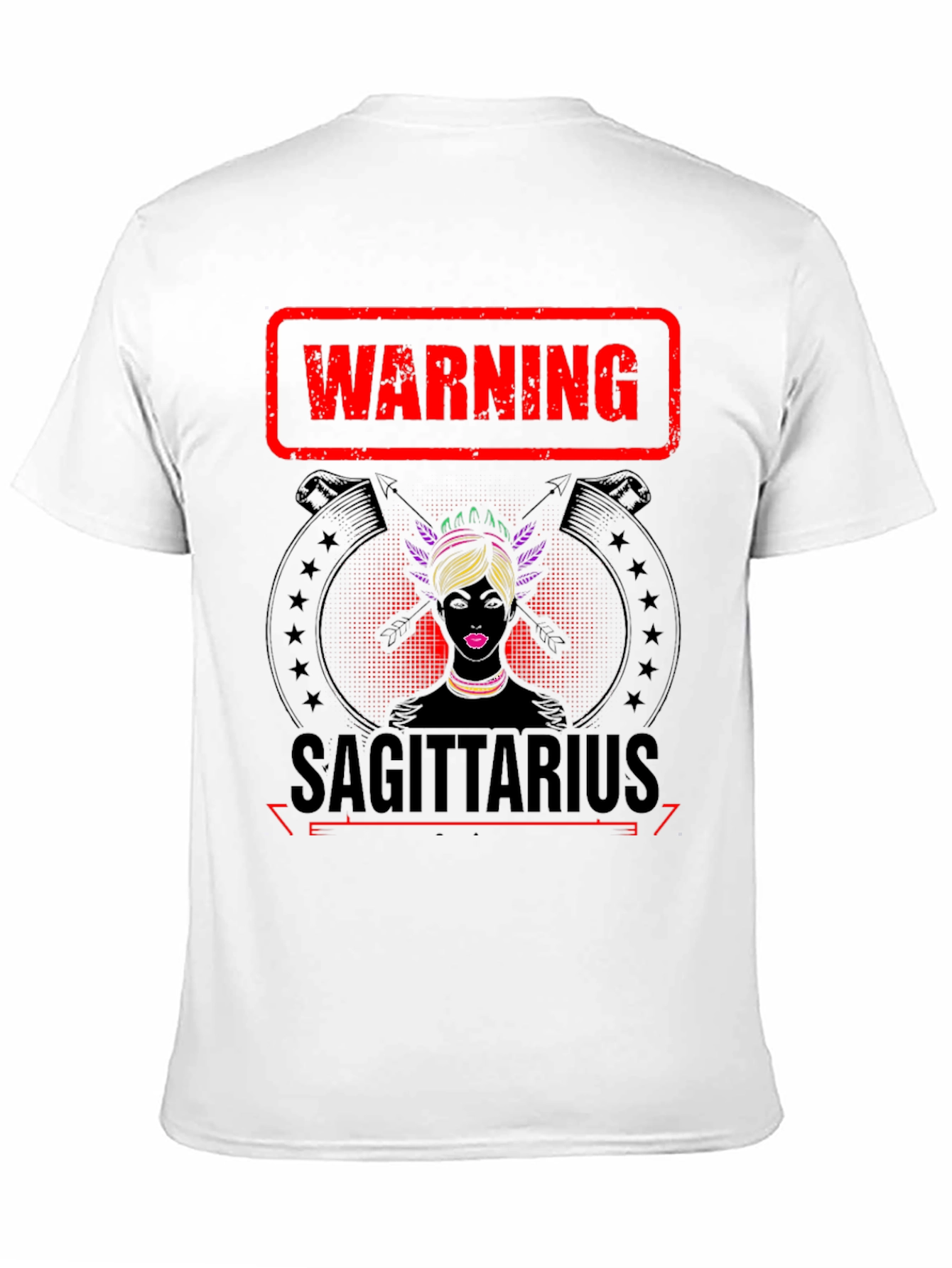 Warning Sagittarius Zodiac Graphic Tee