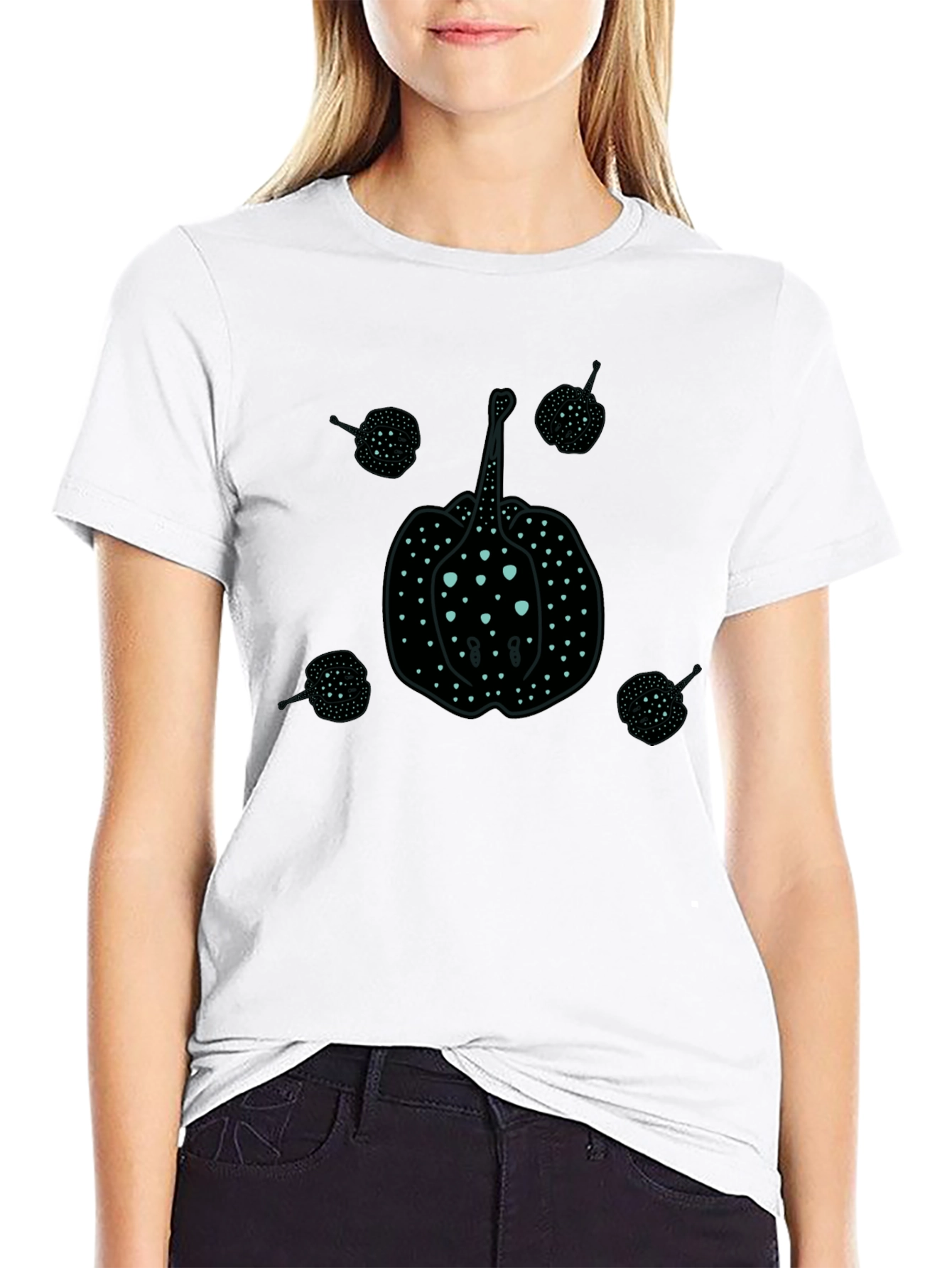 Black Stingray Graphic T-Shirt - Casual Comfort