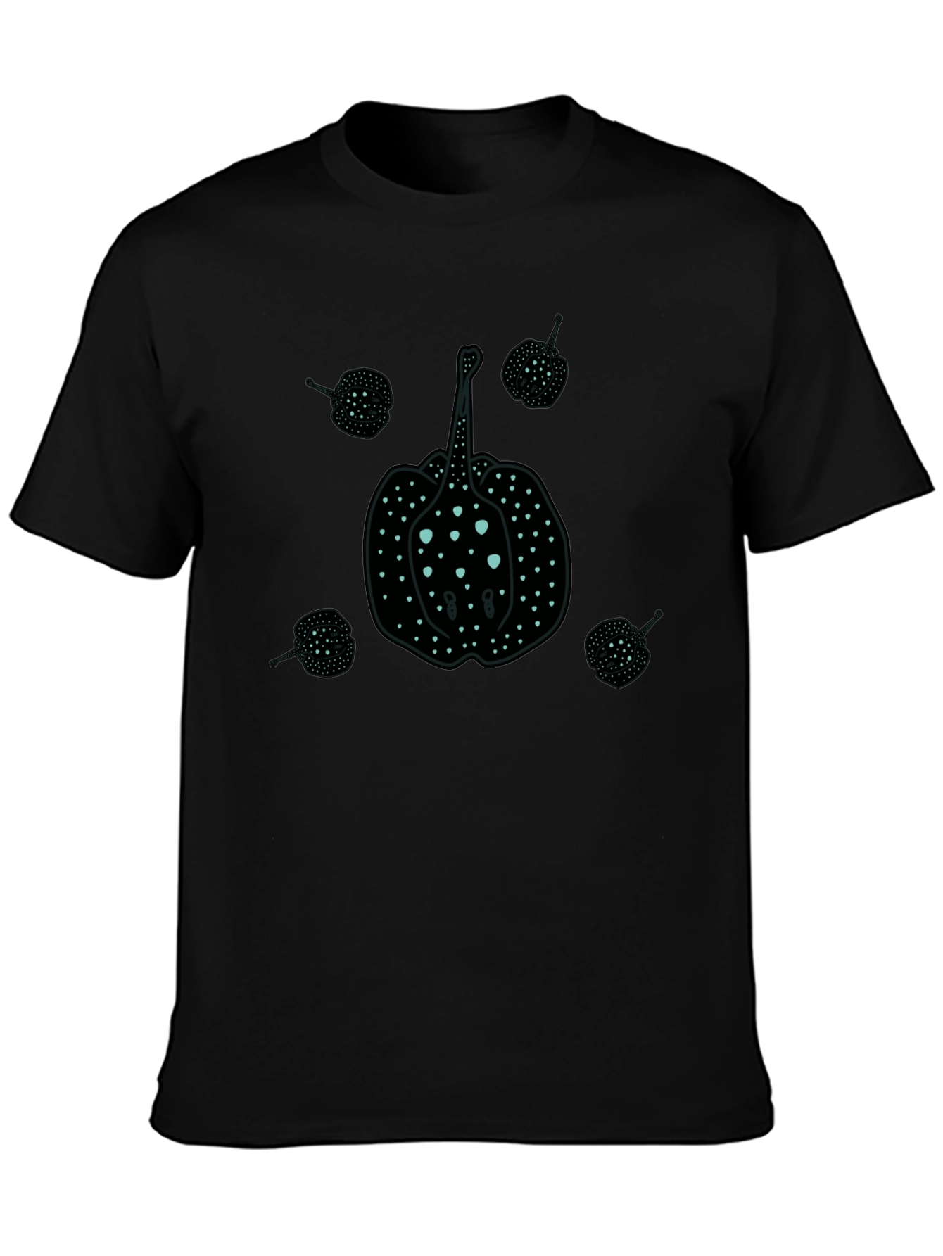 Black Stingray Graphic T-Shirt - Casual Comfort