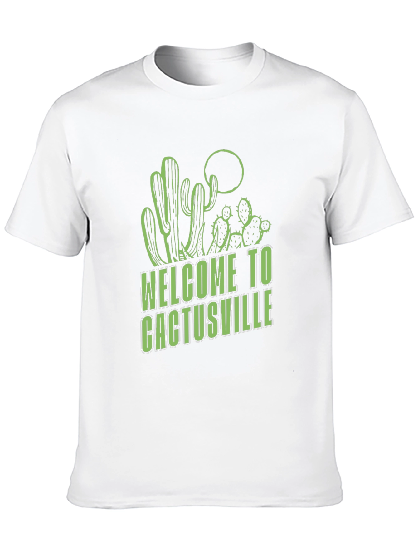 Welcome to Cactusville Black Graphic Tee