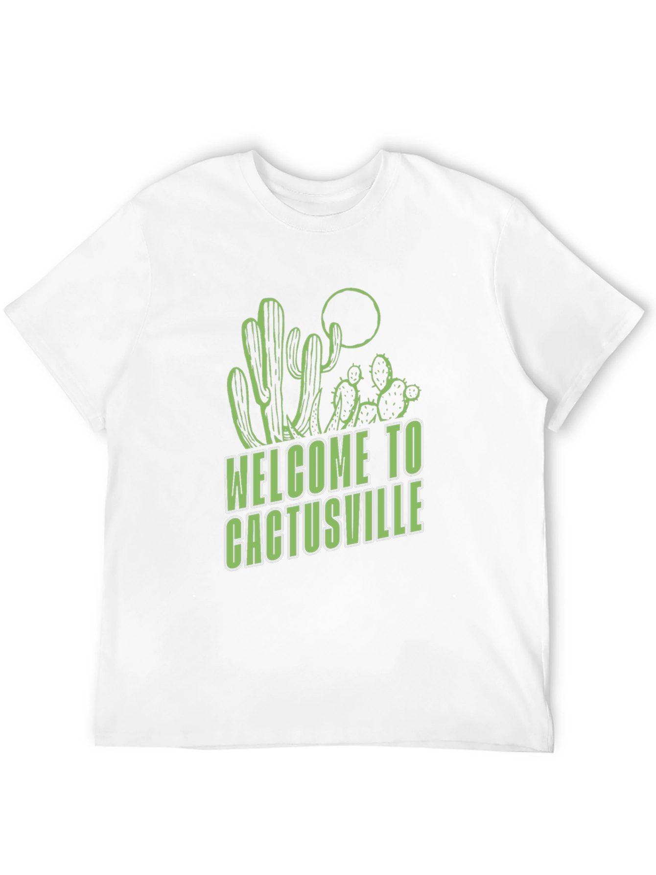 Welcome to Cactusville Black Graphic Tee