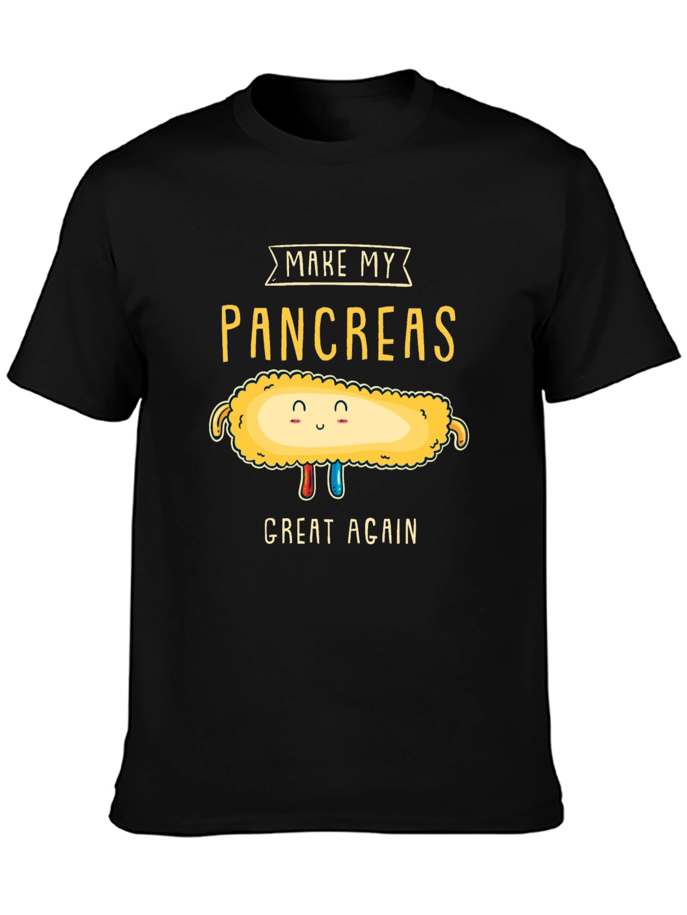 Make My Pancreas Great Again Black T-Shirt