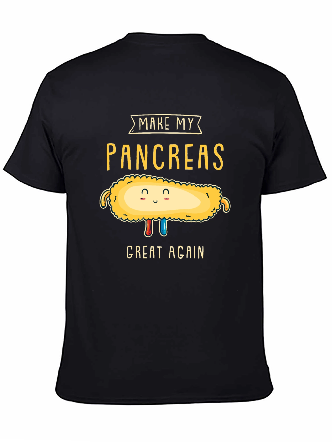 Make My Pancreas Great Again Black T-Shirt