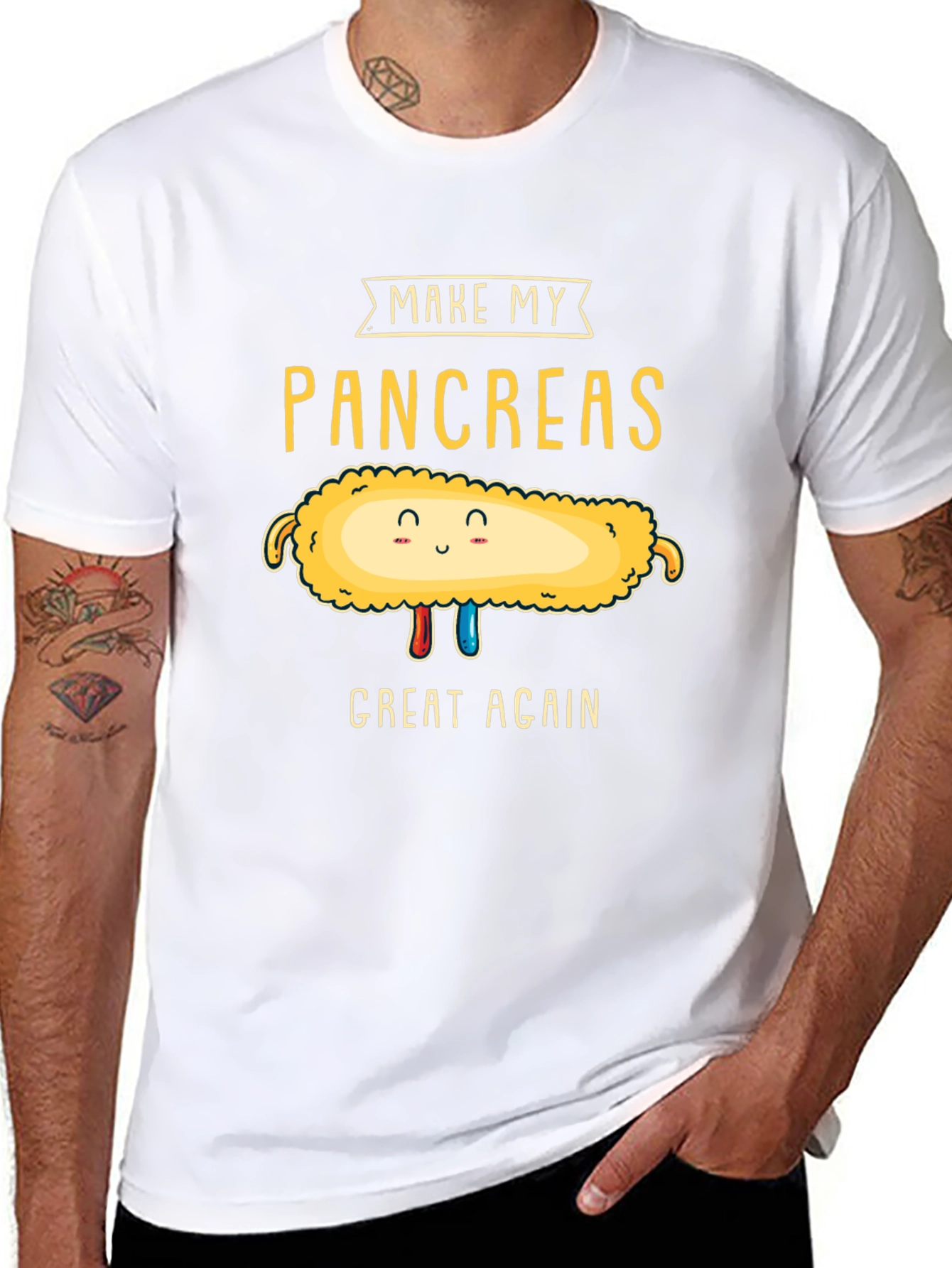 Make My Pancreas Great Again Black T-Shirt