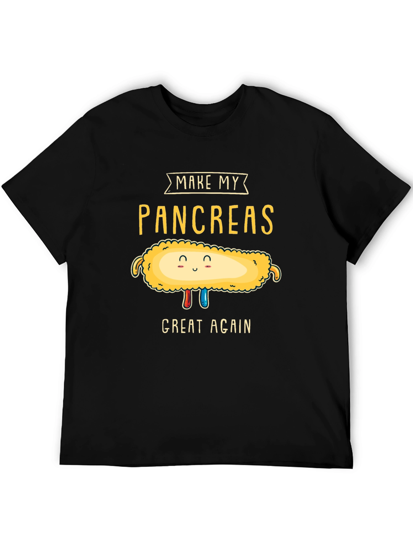 Make My Pancreas Great Again Black T-Shirt