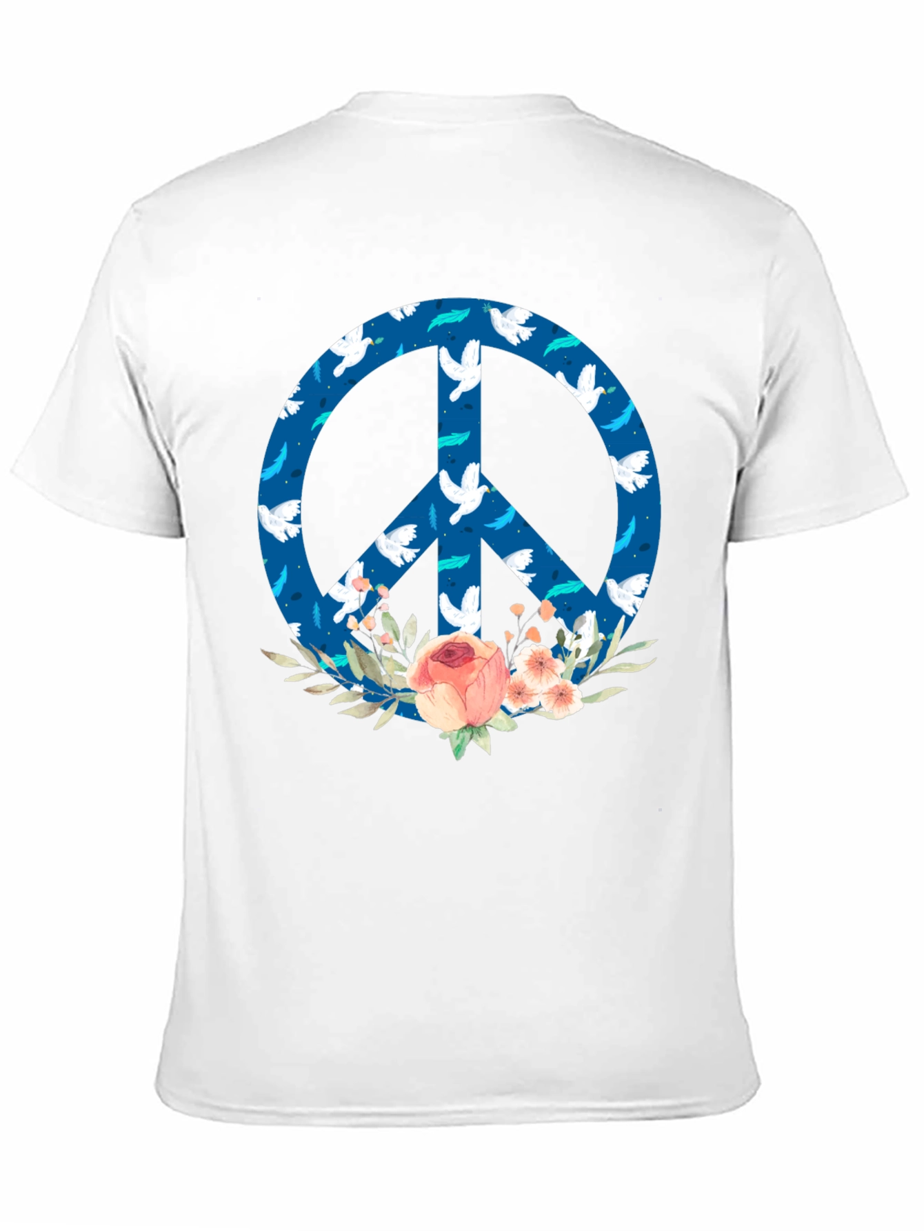 Peace Sign Floral Graphic Tee