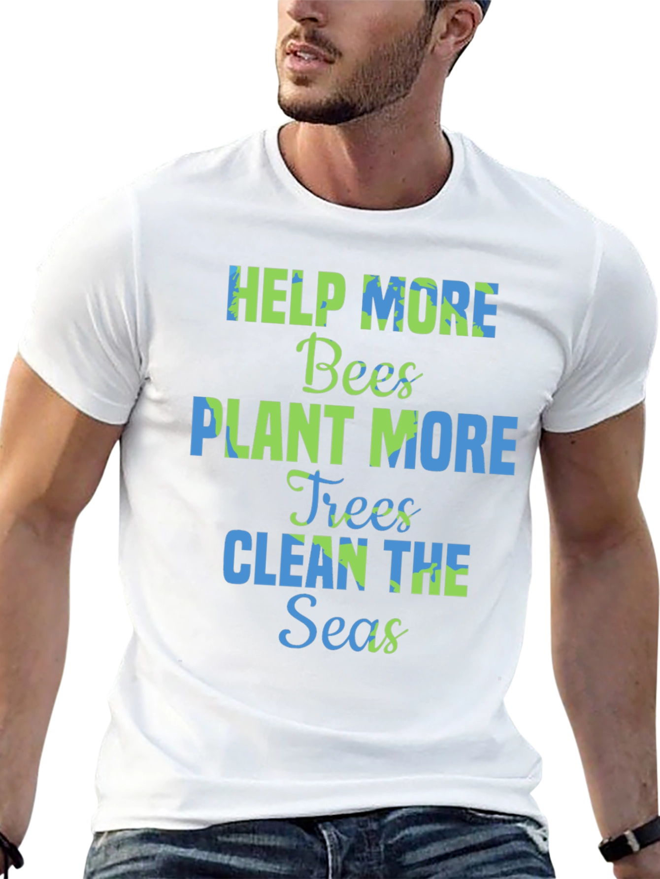 Eco-Friendly Graphic Tee - Save the Planet