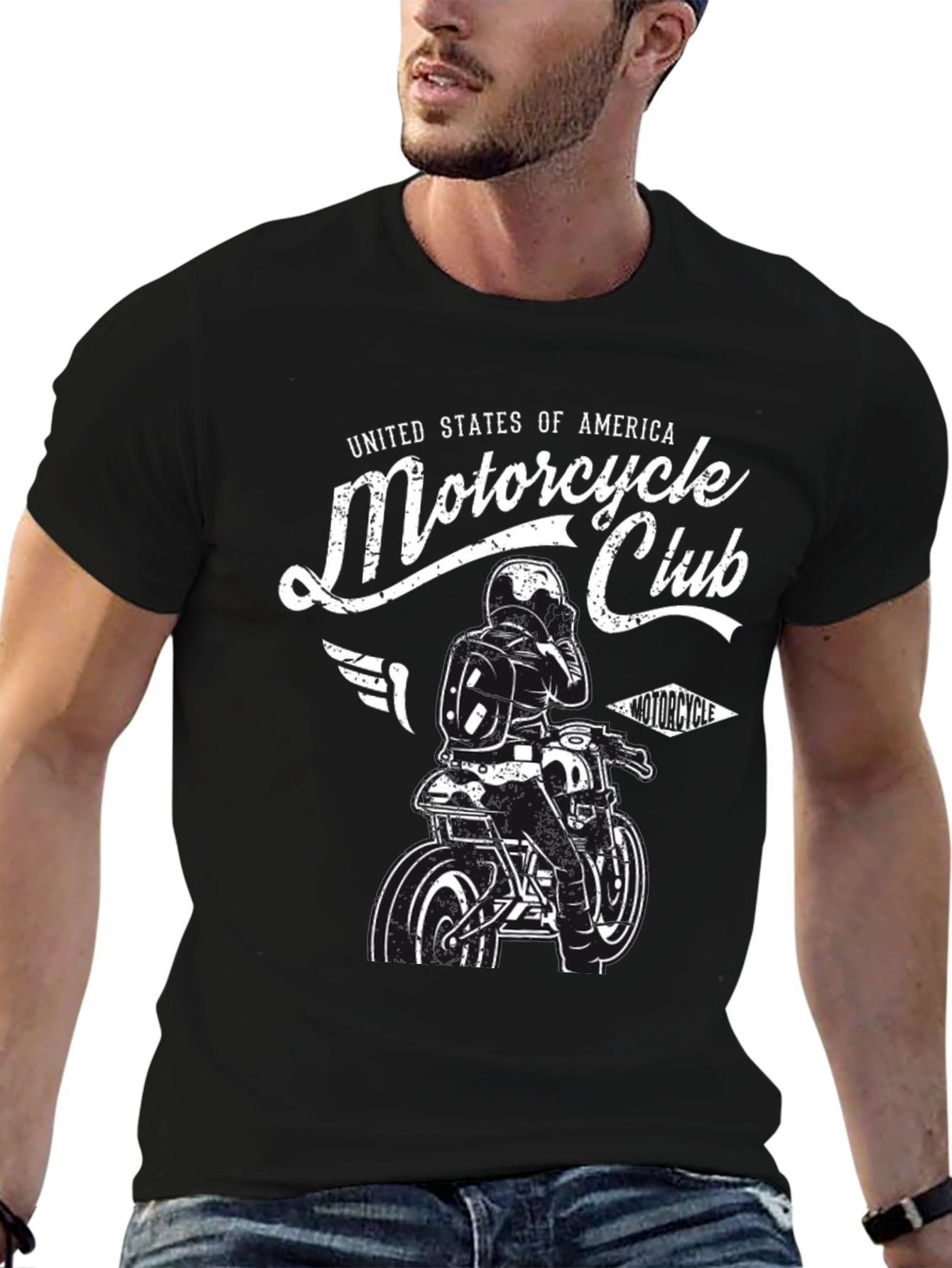 Motorcycle Club Graphic T-Shirt