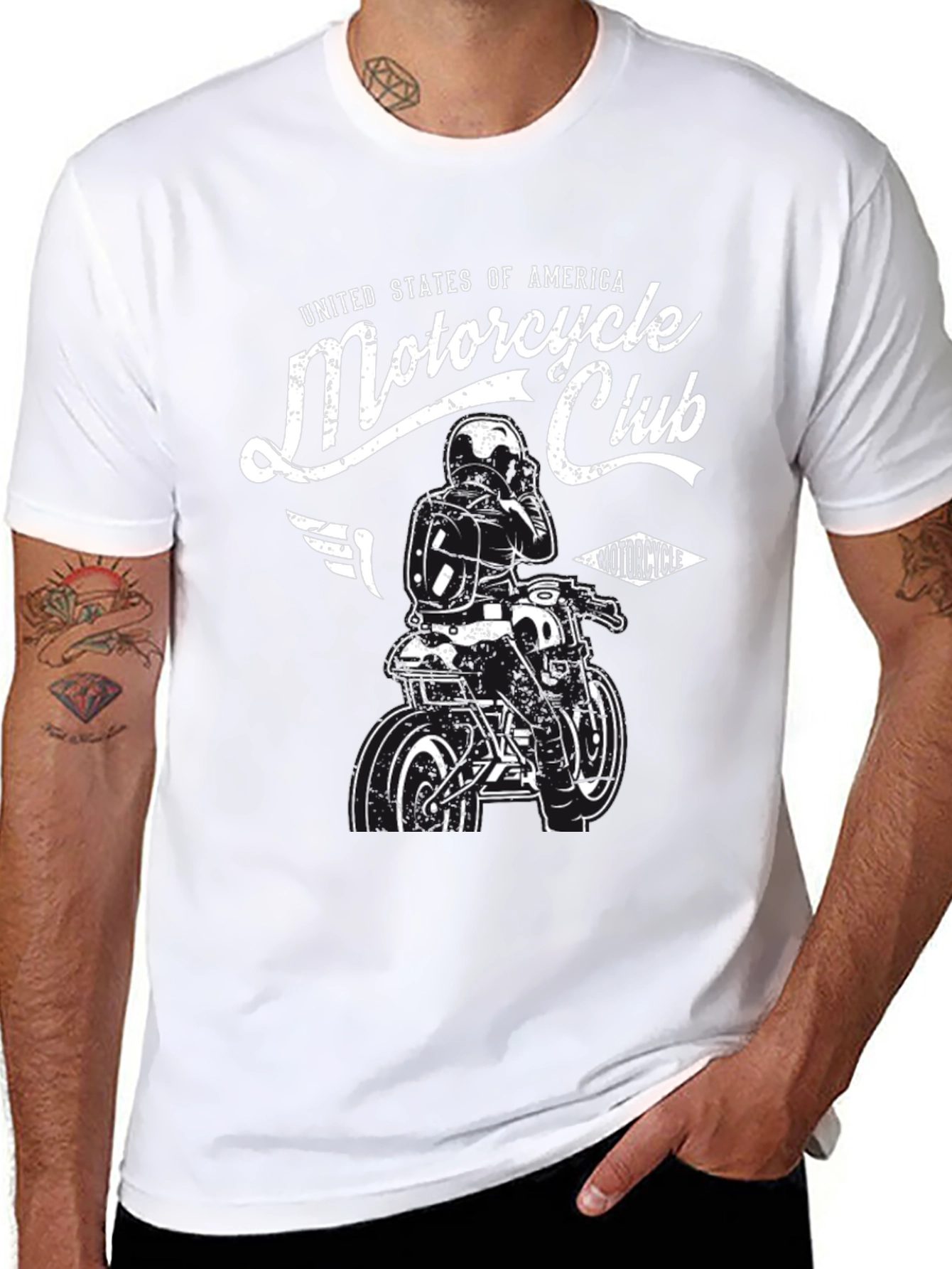 Motorcycle Club Graphic T-Shirt