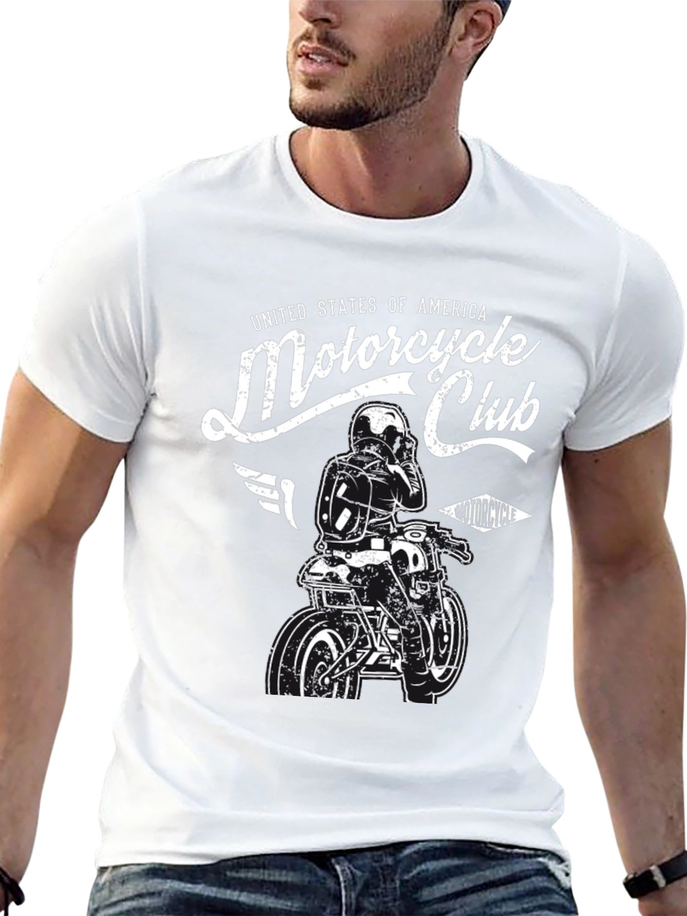 Motorcycle Club Graphic T-Shirt