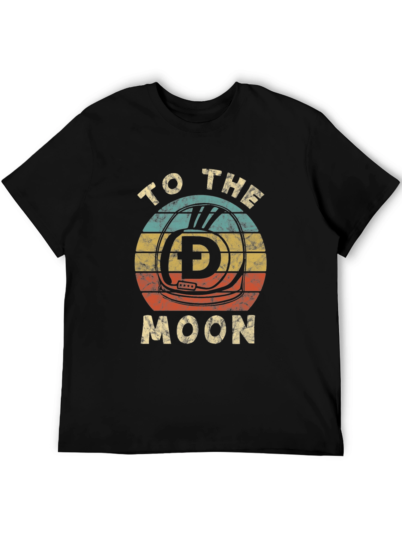 Retro Dogecoin To The Moon Graphic T-Shirt