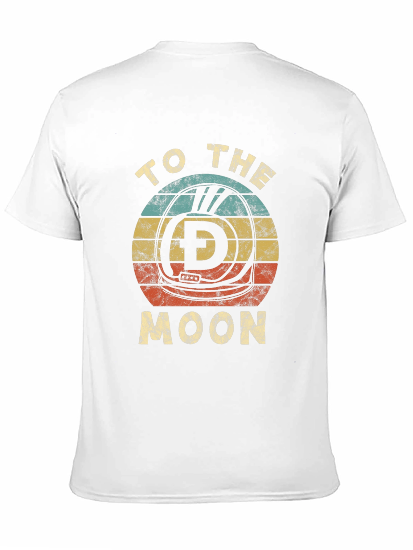 Retro Dogecoin To The Moon Graphic T-Shirt