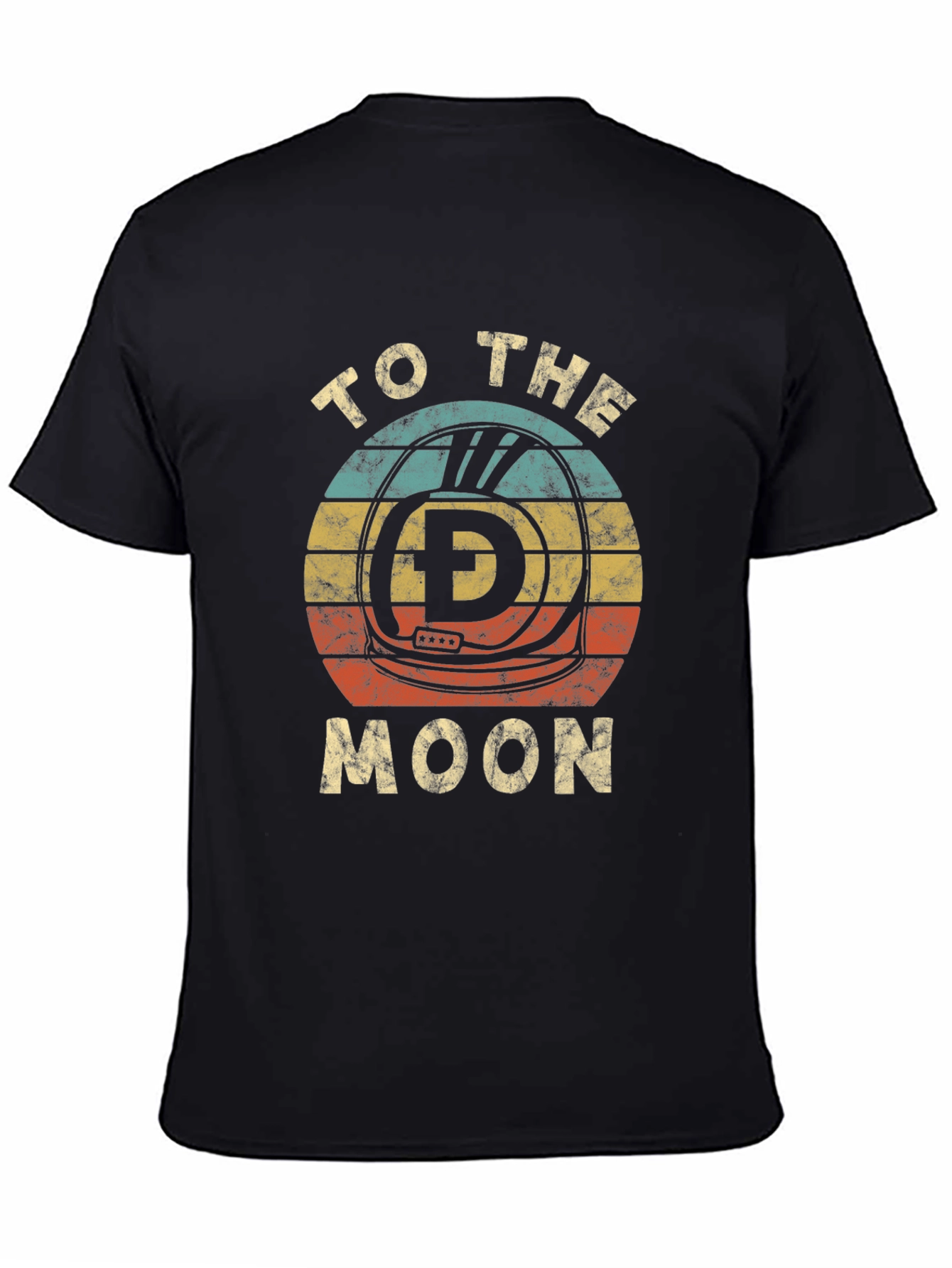 Retro Dogecoin To The Moon Graphic T-Shirt