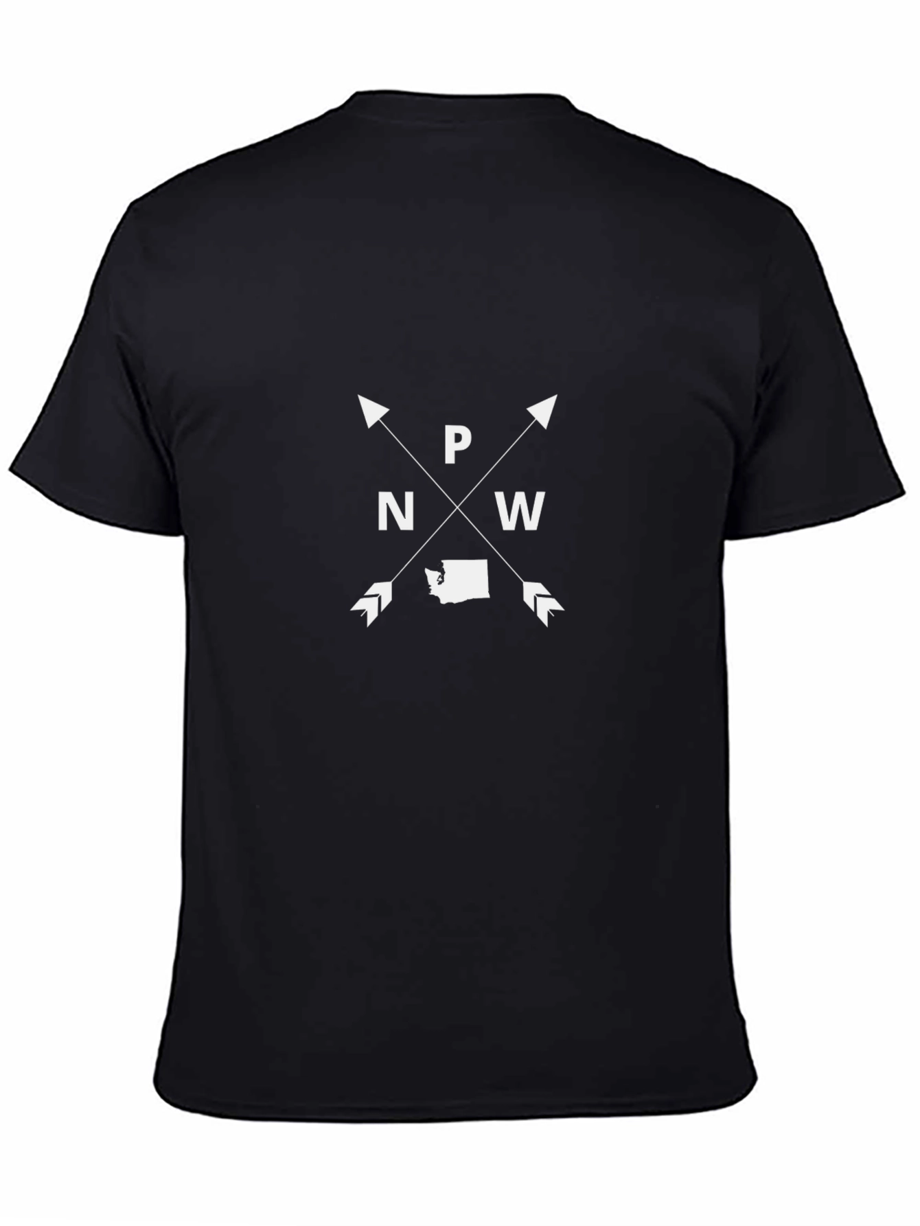 PNW State Arrow T-Shirt - Black