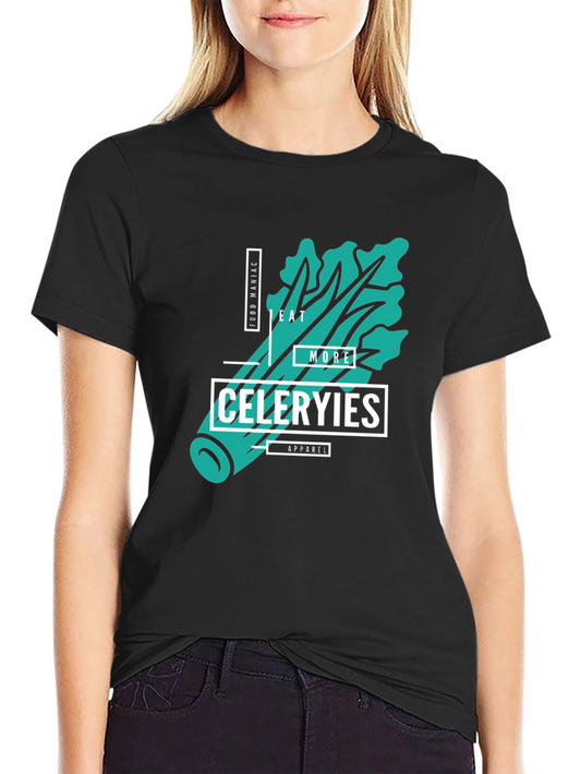 Eat More Celery T-Shirt - Food Maniac Apparel