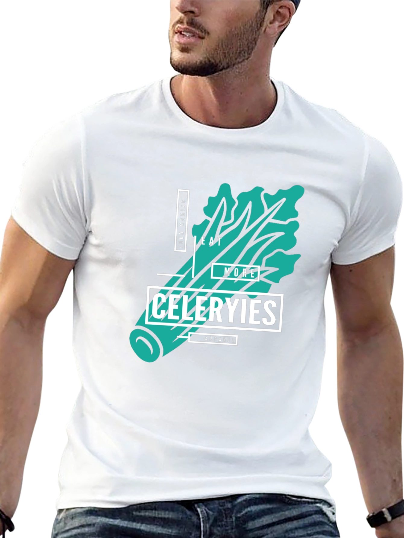 Eat More Celery T-Shirt - Food Maniac Apparel