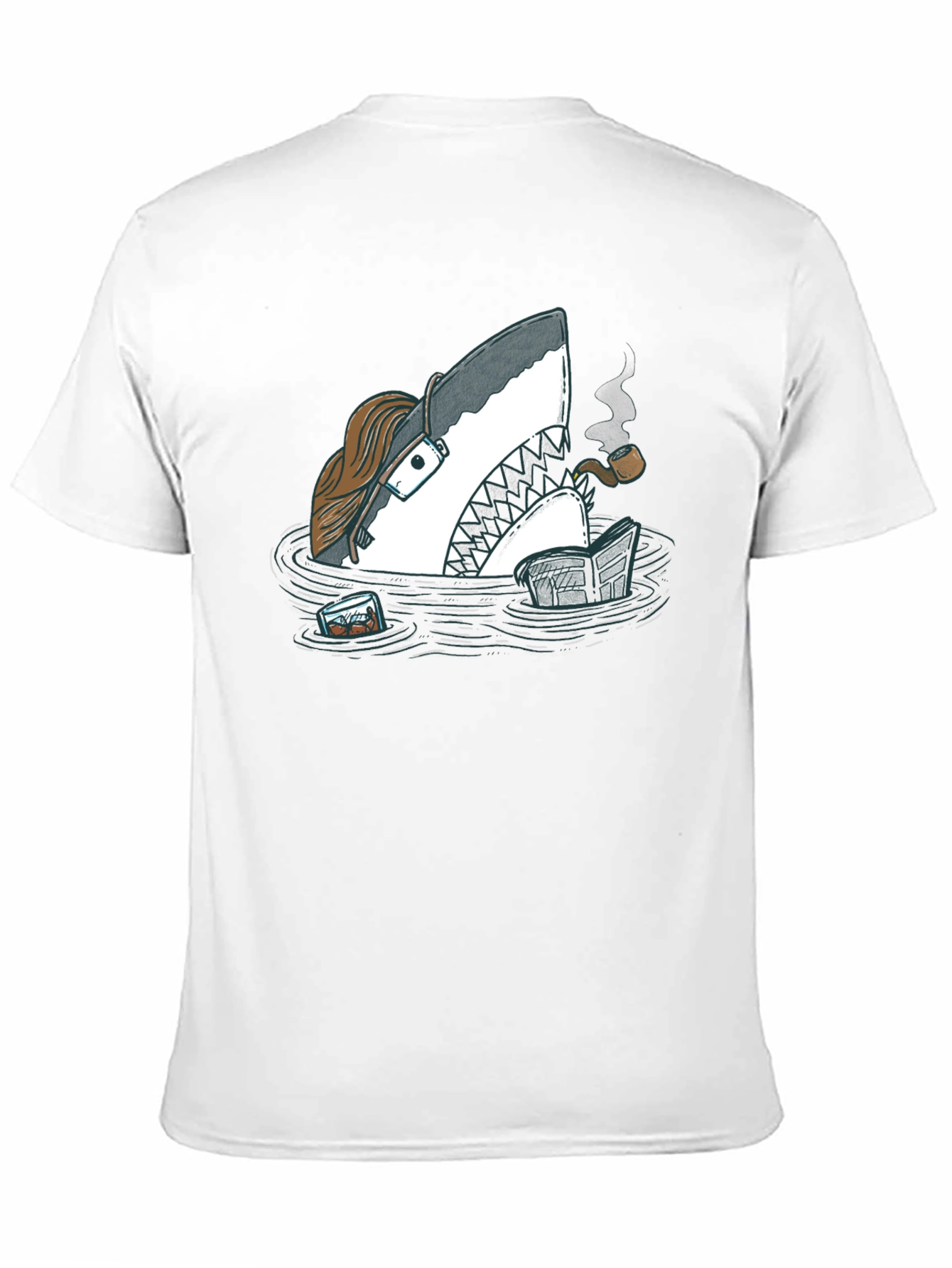 Intellectual Shark T-Shirt - Unique Graphic Tee